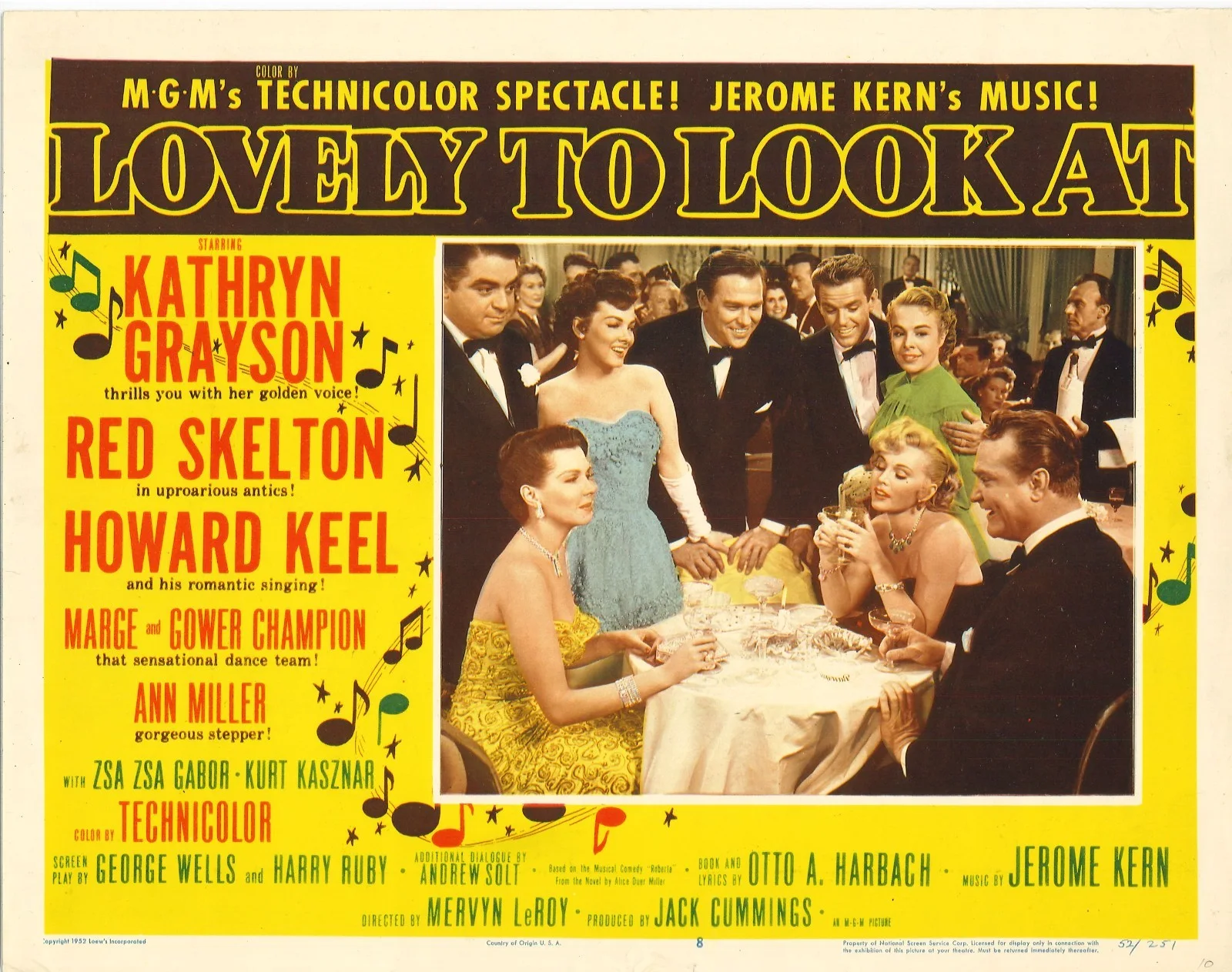 Lovely to Look At 4x ORIGINAL US Lobby Cards Kathryn Grayson Ann Miller 1952, изображение 2