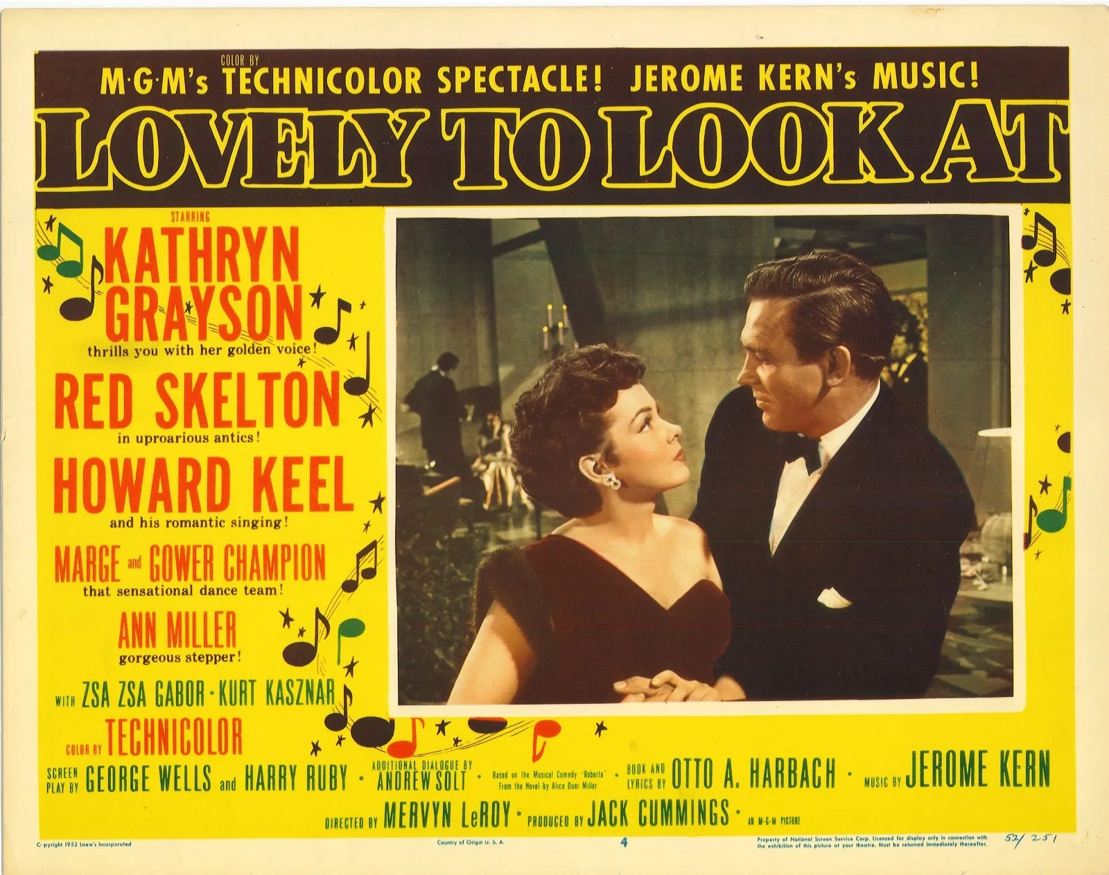 Lovely to Look At 4x ORIGINAL US Lobby Cards Kathryn Grayson Ann Miller 1952, изображение 3