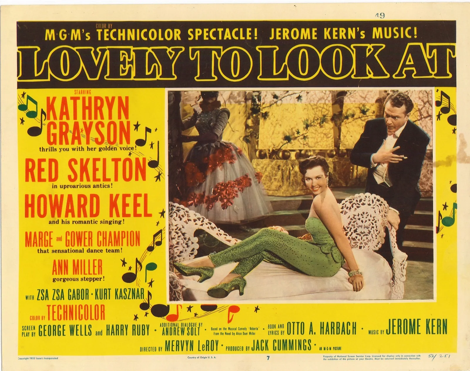 Lovely to Look At 4x ORIGINAL US Lobby Cards Kathryn Grayson Ann Miller 1952, изображение 5