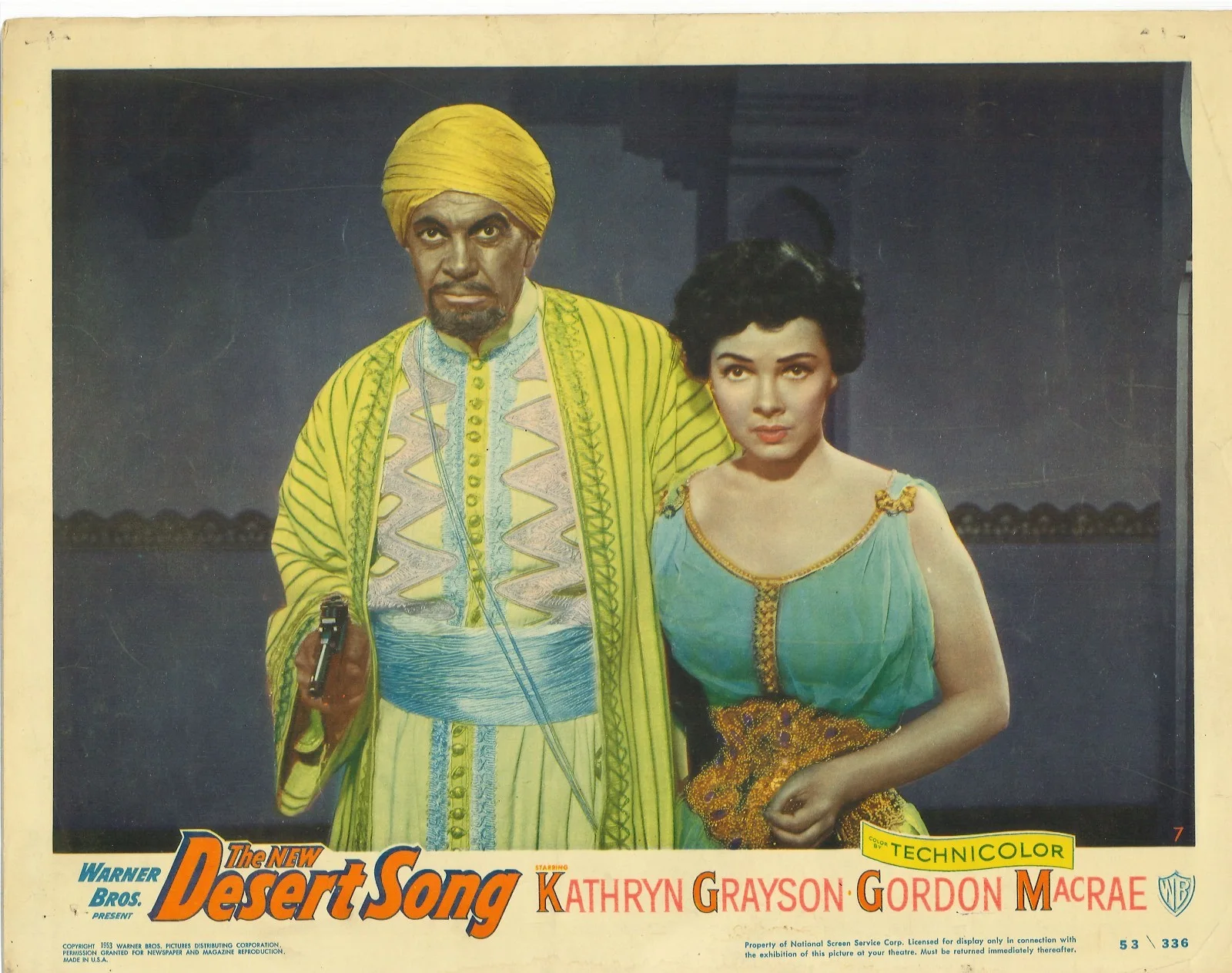 Desert Song 2x ORIGINAL US Lobby Cards Kathryn GraysonGordon MacRae 1953, изображение 2