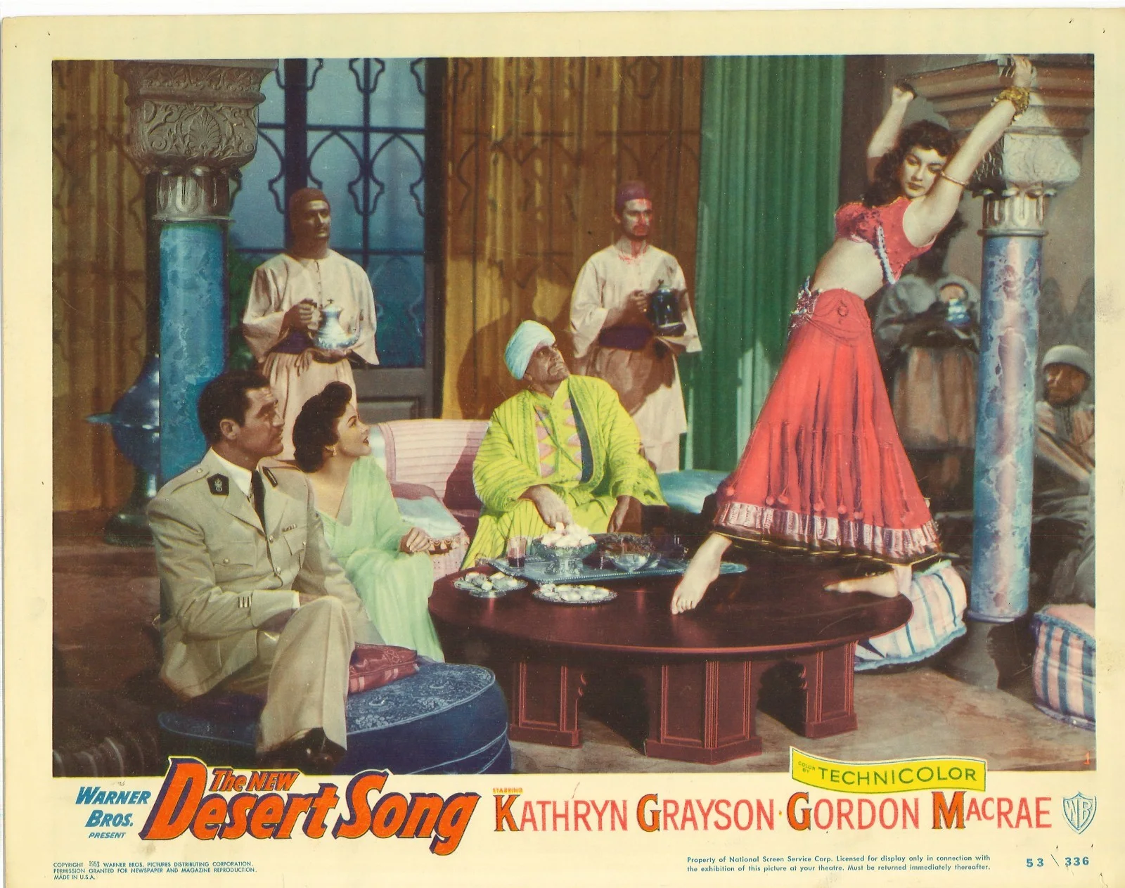 Desert Song 2x ORIGINAL US Lobby Cards Kathryn GraysonGordon MacRae 1953, изображение 3