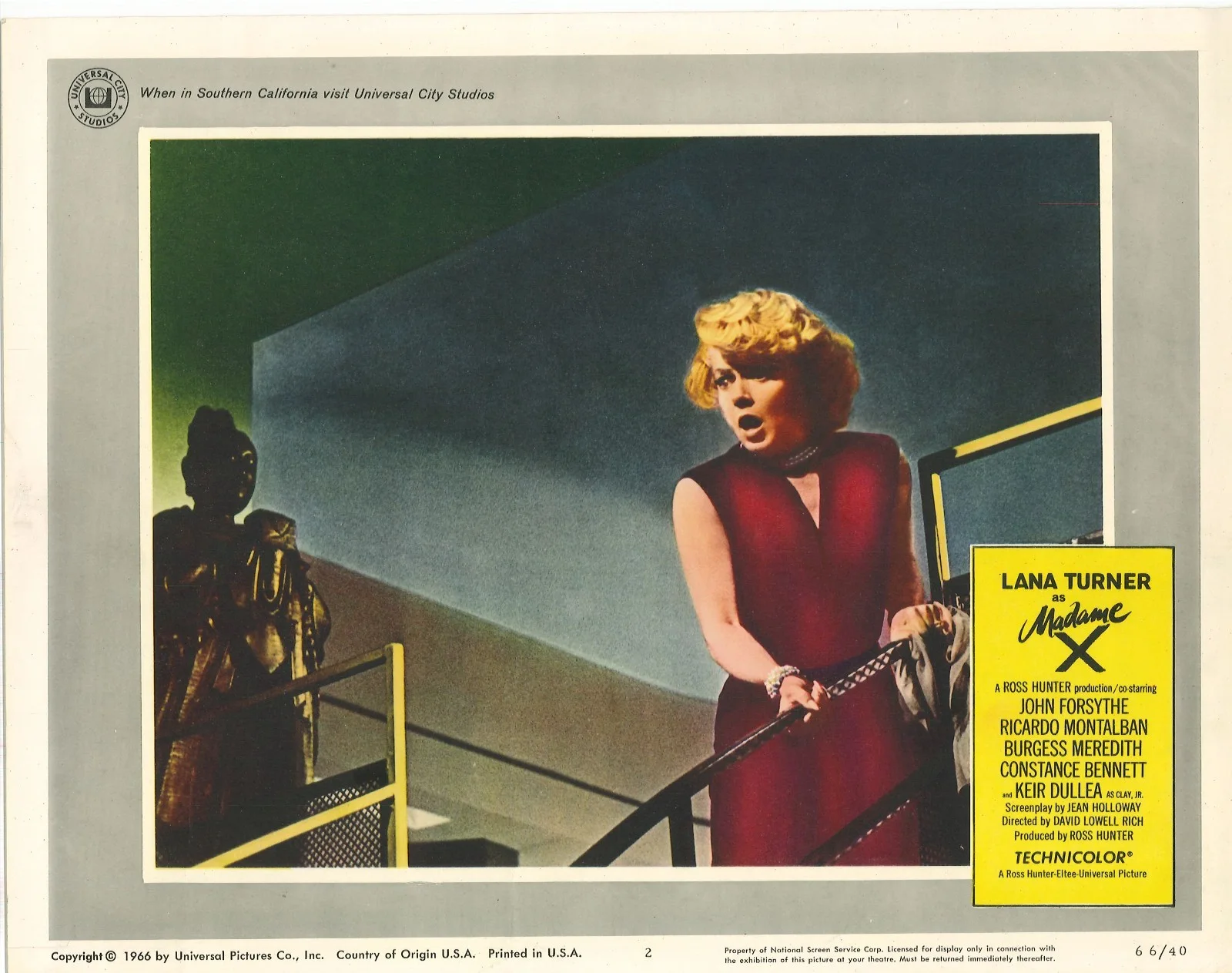 Madam X 7x ORIGINAL US Lobby Cards Lana Turner Ross Hunter 1966, image 2