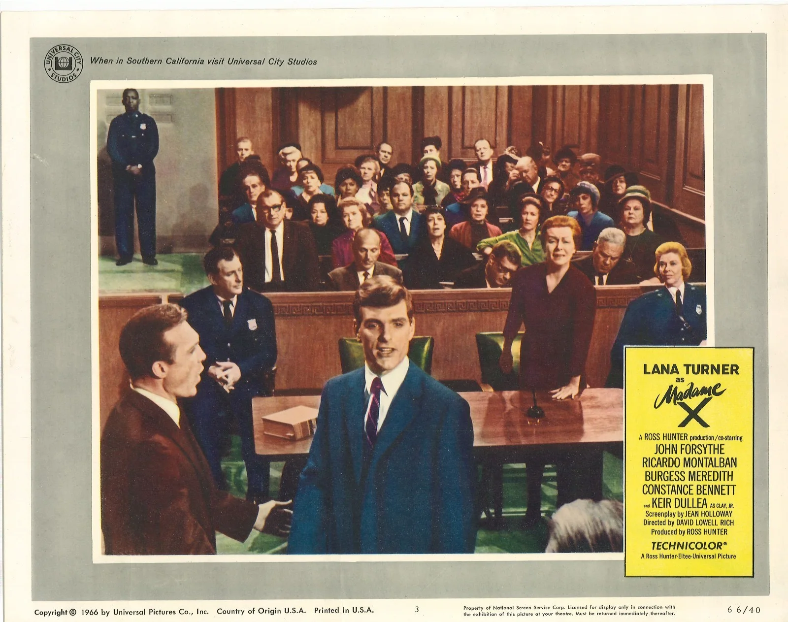 Madam X 7x ORIGINAL US Lobby Cards Lana Turner Ross Hunter 1966, image 3