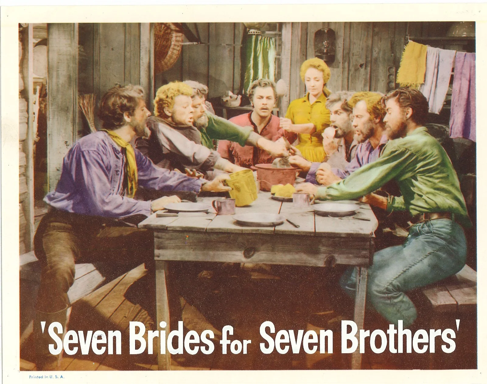 Seven Brides for Seven Brothers 8x ORIGINAL US Lobby Cards Jane Powell RR, image 5