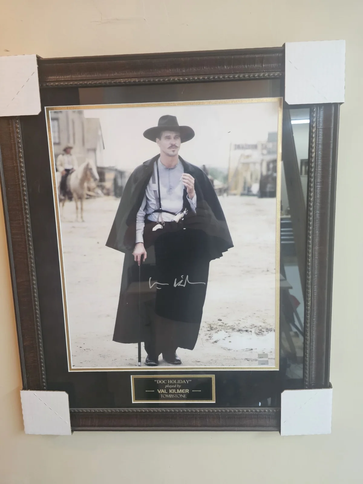 Val Kilmer Signed & Custom Framed Photo Tombstone Doc Holliday, image 2