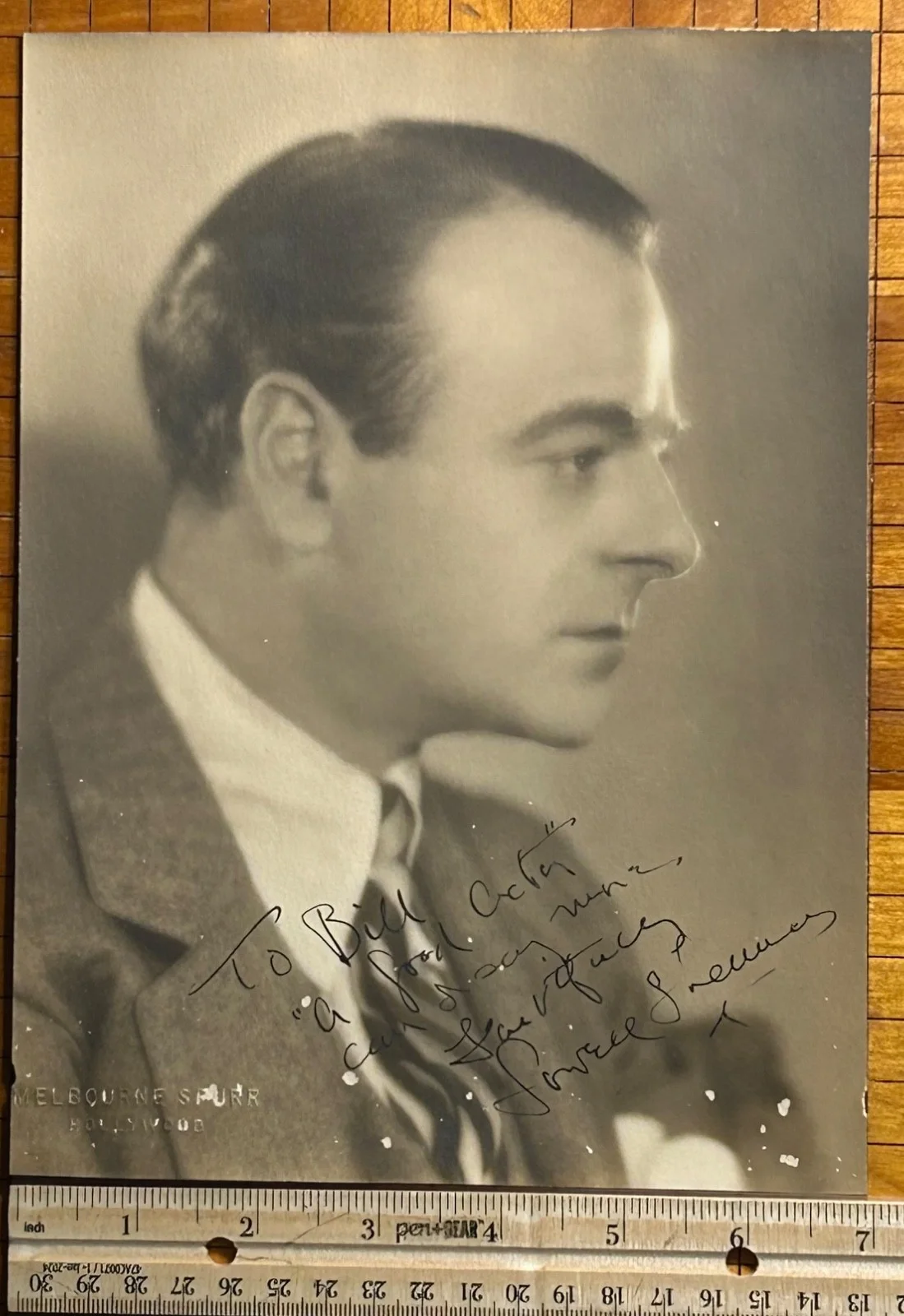 LOWELL SHERMAN—SIGNED PHOTO—Actor/Director—Hepburn•Mae West•Cary Grant•Barrymore, image 3