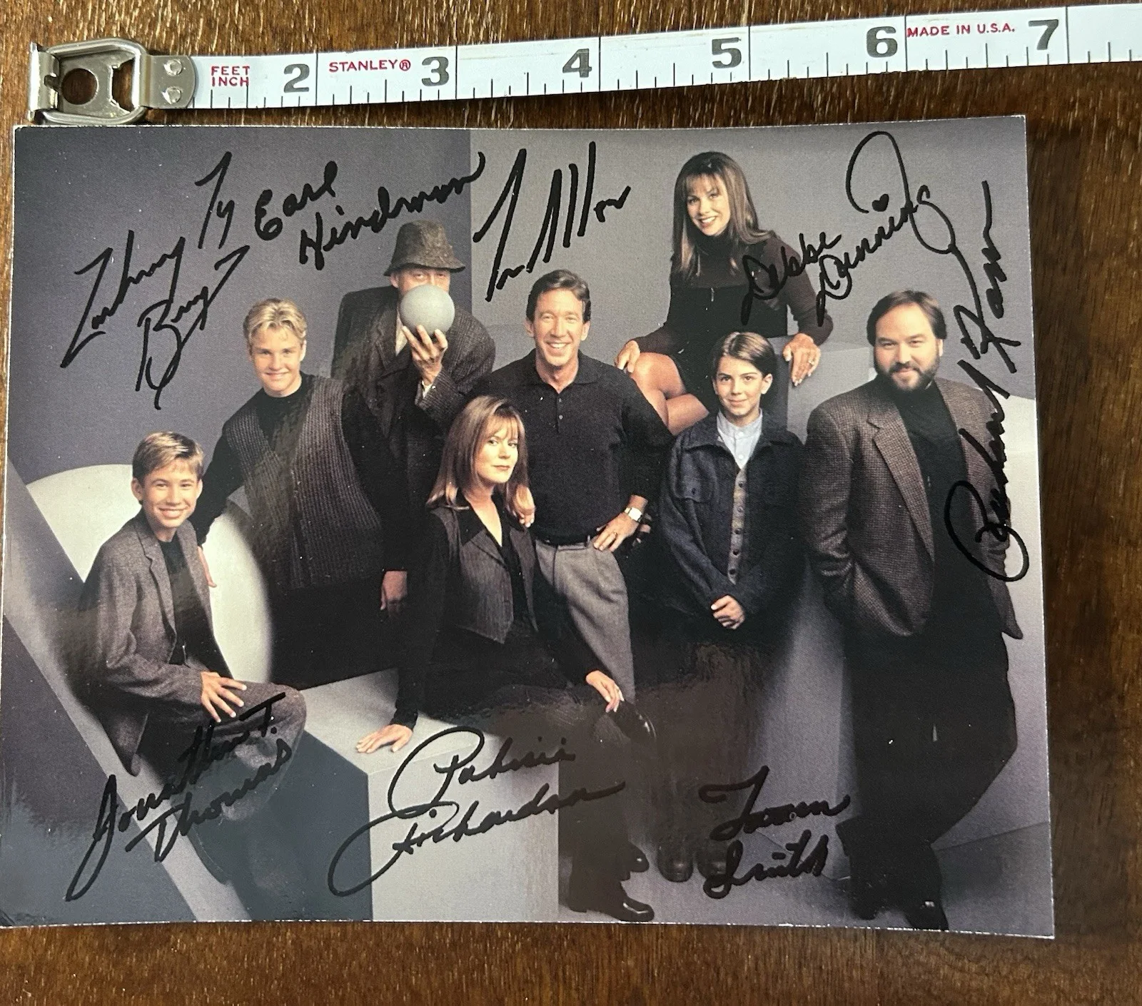 Tim Allen — Home Improvement Cast Signed Promo Photo 7x5.5 Tim Allen Tv Show Autograph ABC, изображение 3