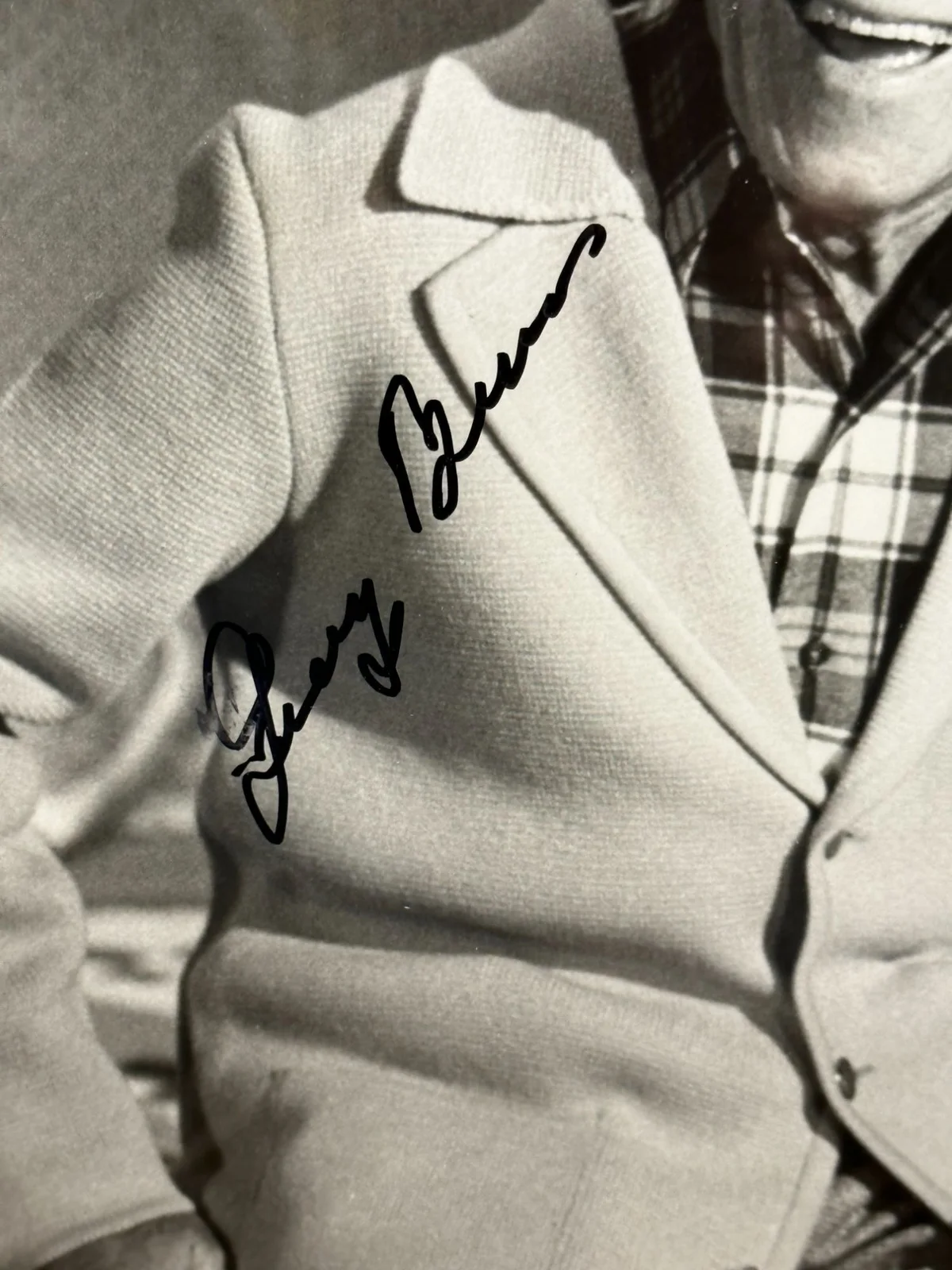 George Burns Autographed Black and White Photograph Tv Movie Star God No COA, изображение 3