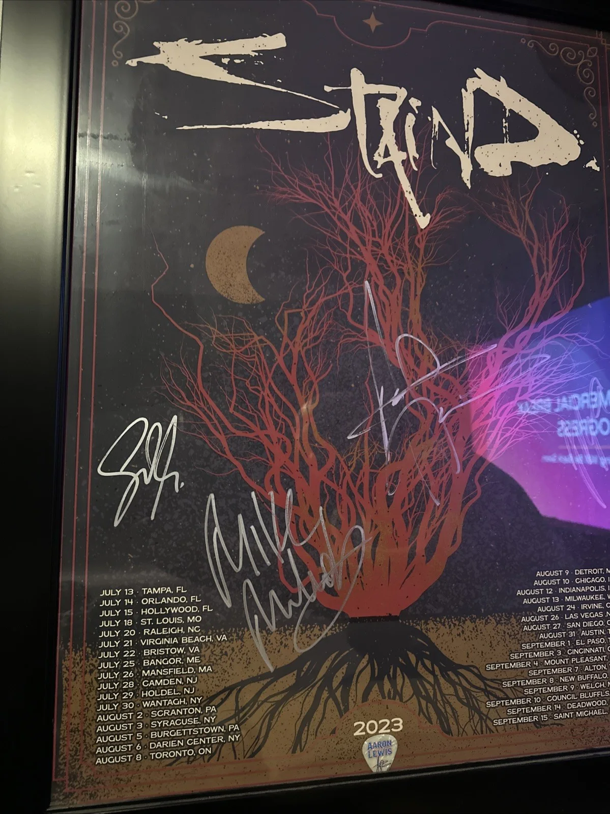 Staind Signed VIP Poster, image 2