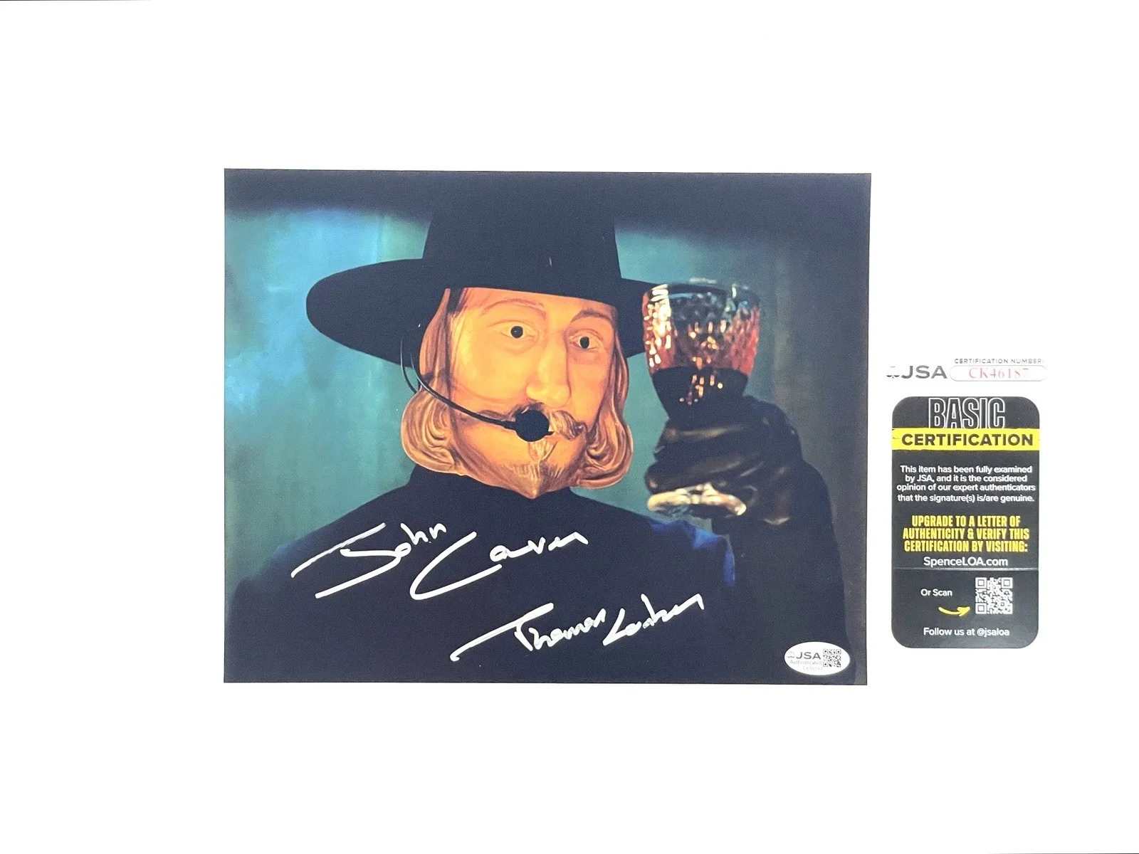 Thomas Lorber — Thomas Lorber Autographed John Carver Signed Dinner Scene Photo Thanksgiving JSA