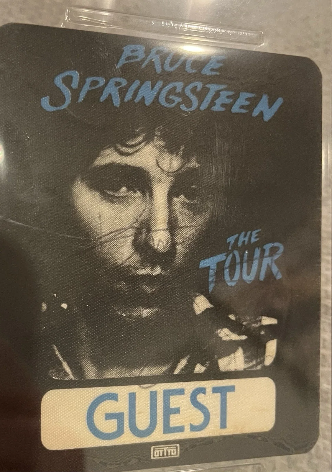 Bruce Springsteen Double Signed 1980 The Tour Pass PSA/DNA Early Autograph Rare, image 2