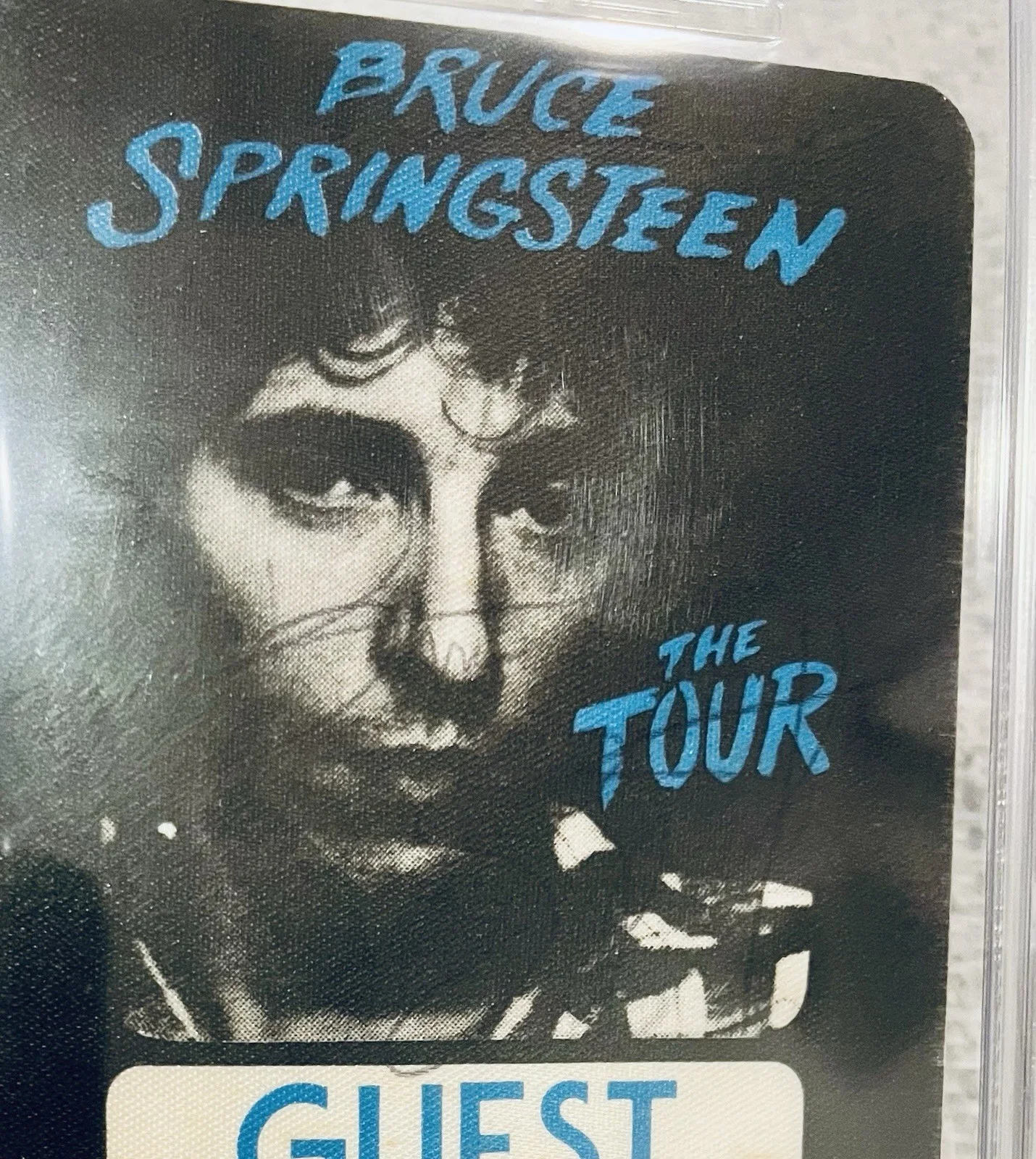 Bruce Springsteen Double Signed 1980 The Tour Pass PSA/DNA Early Autograph Rare, image 4