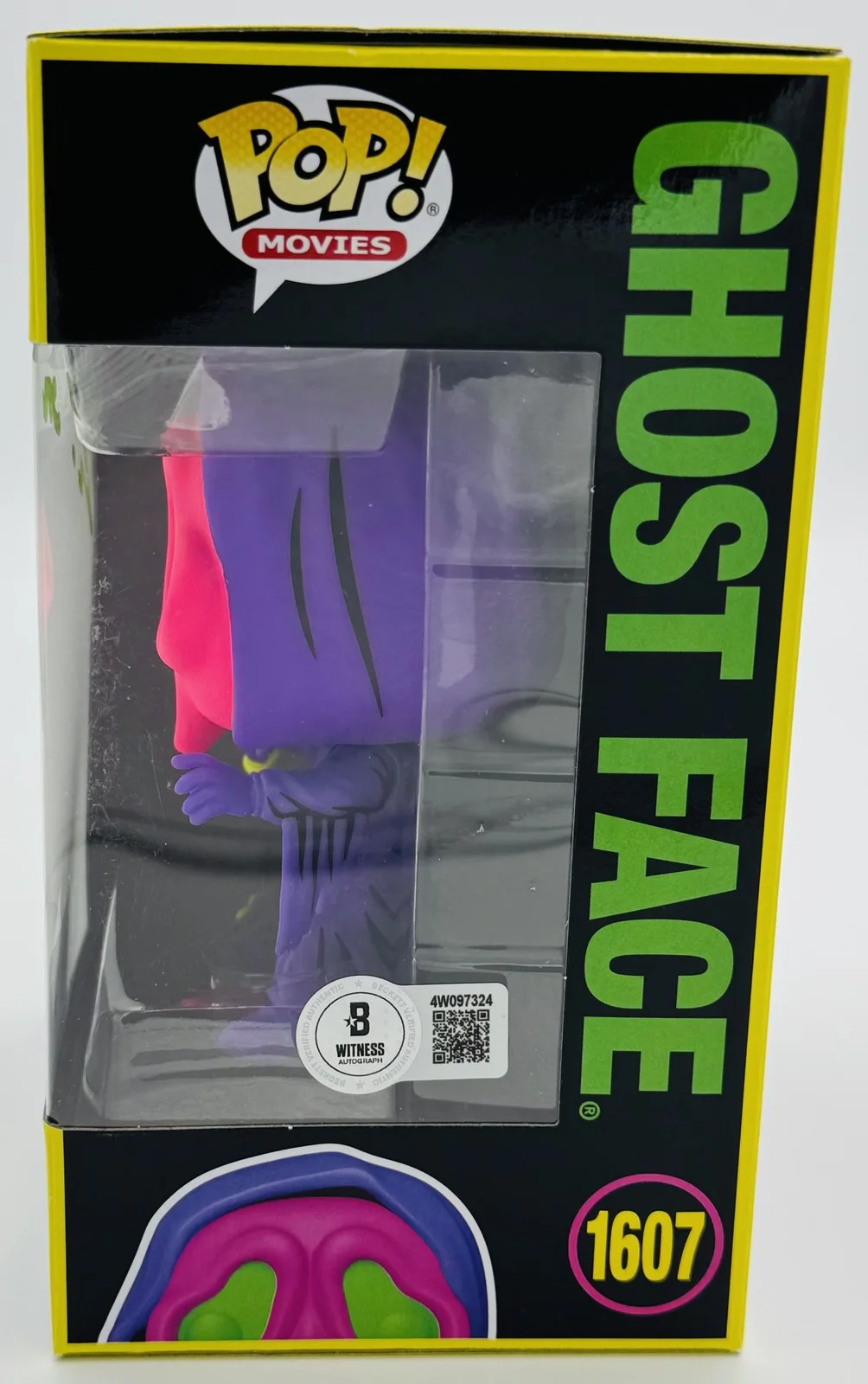 Matthew Lillard — Matthew Lillard signed Ghostface Blacklight Funko 1607 Scream Stu Macher BAS 24, изображение 2