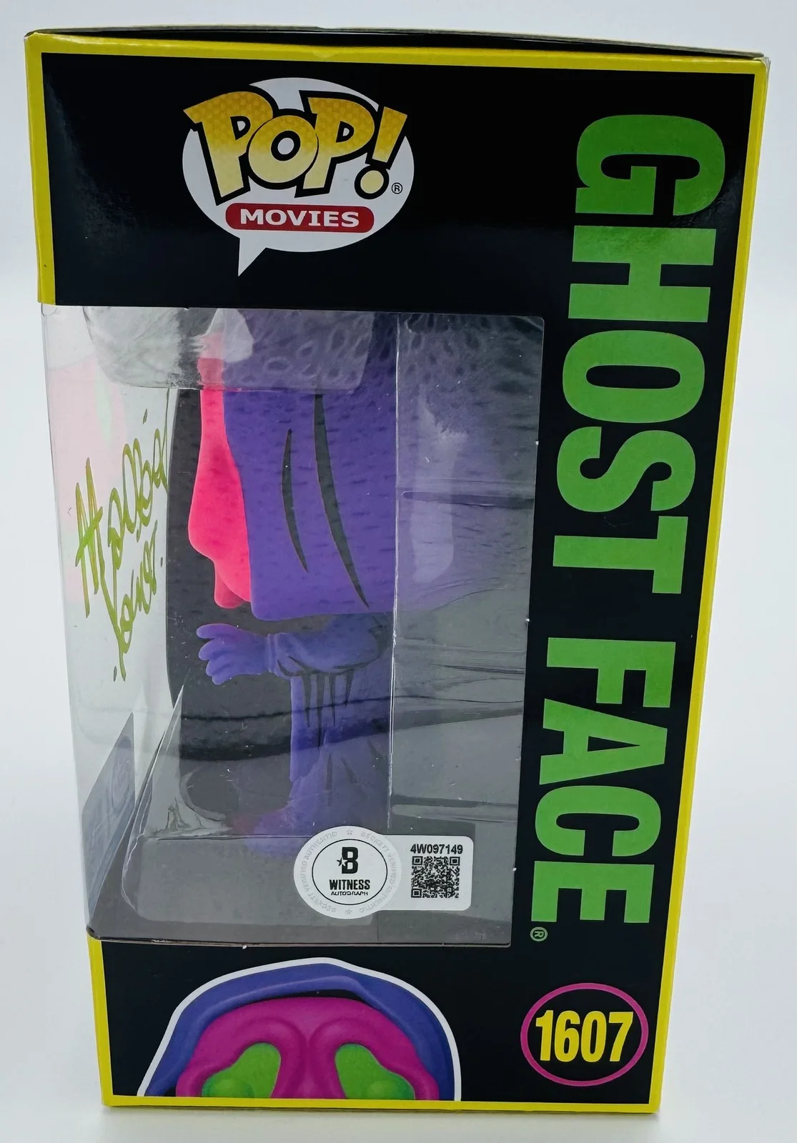 David Arquette — David Arquette signed Ghostface Blacklight Funko Pop 1607 Scream Dewey BAS 49, image 2