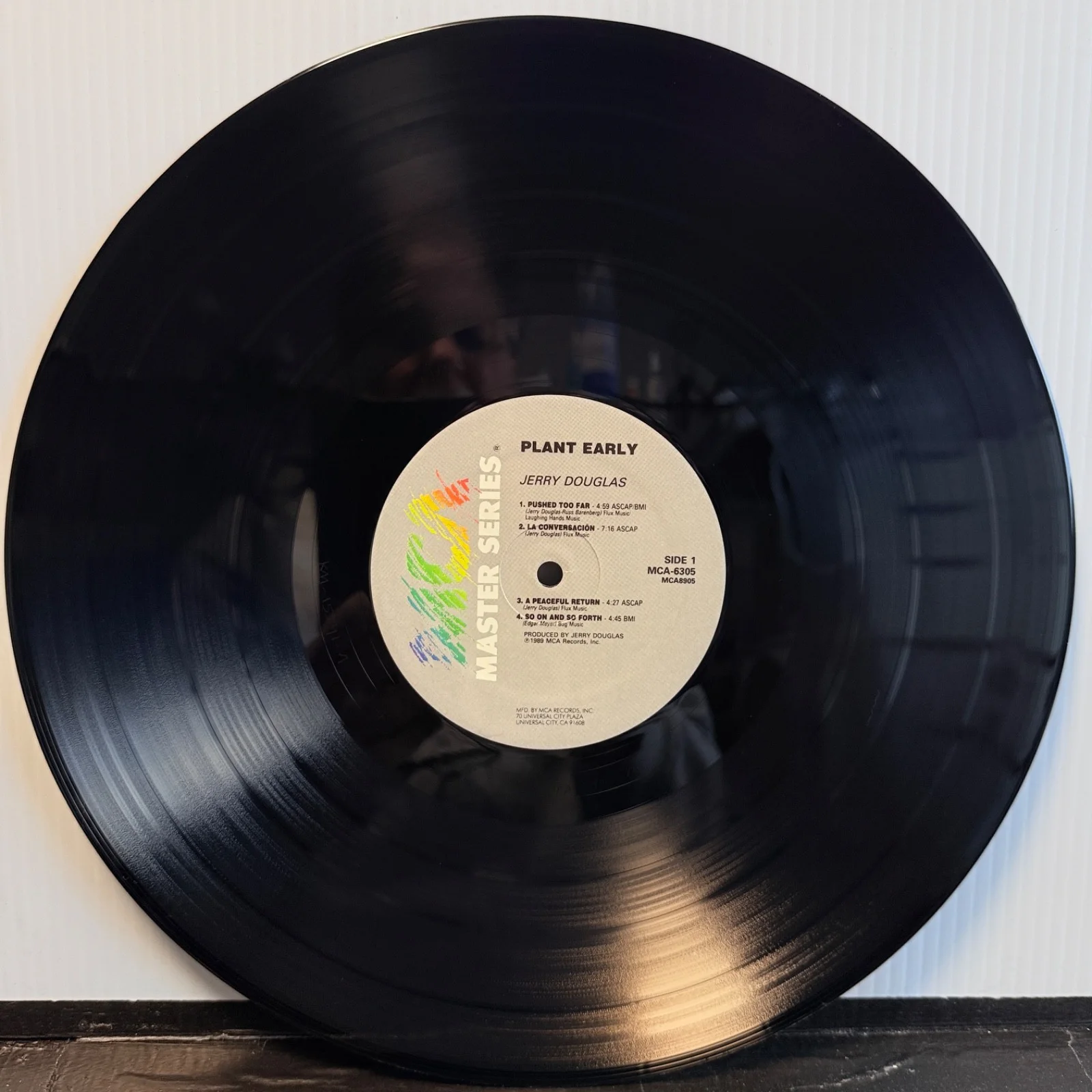 AUTOGRAPHED | Jerry Douglas - Plant Early | MCA-6305 VINYL | MCA Master Series, изображение 4