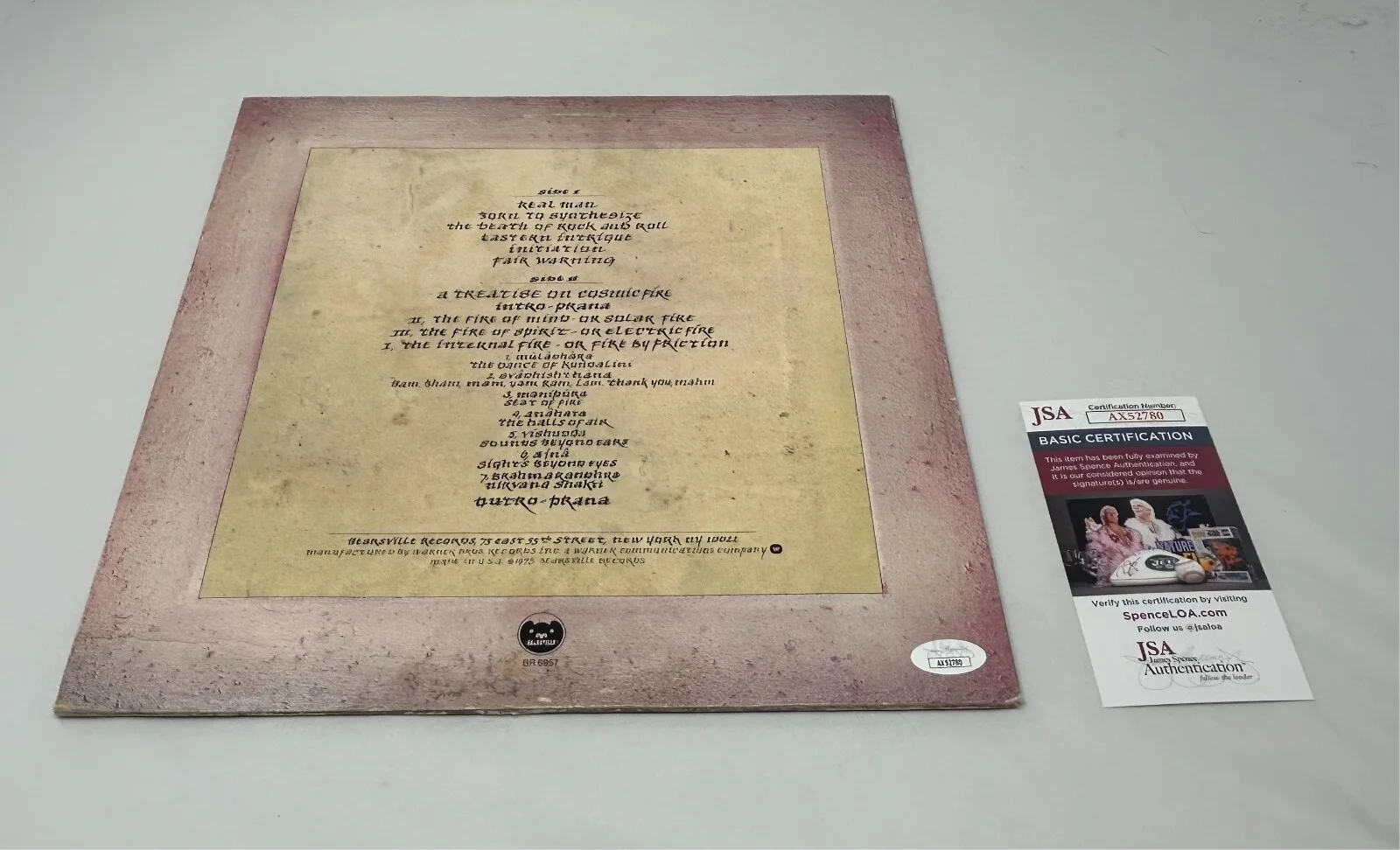 Todd Rundgren signed Initiation Album JSA COA, image 2
