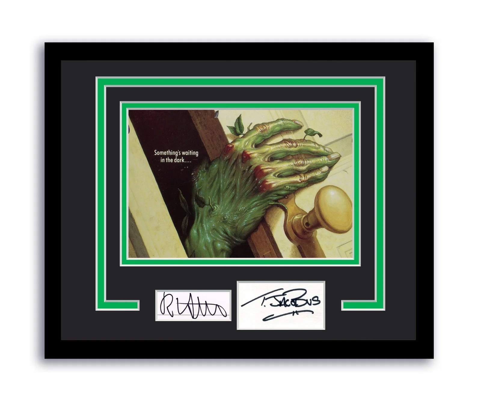 R.L. Stine, Tim Jacobus — Goosebumps R.L. Stine Tim Jacobus Autographed Signed 11x14 Framed Photo ACOA