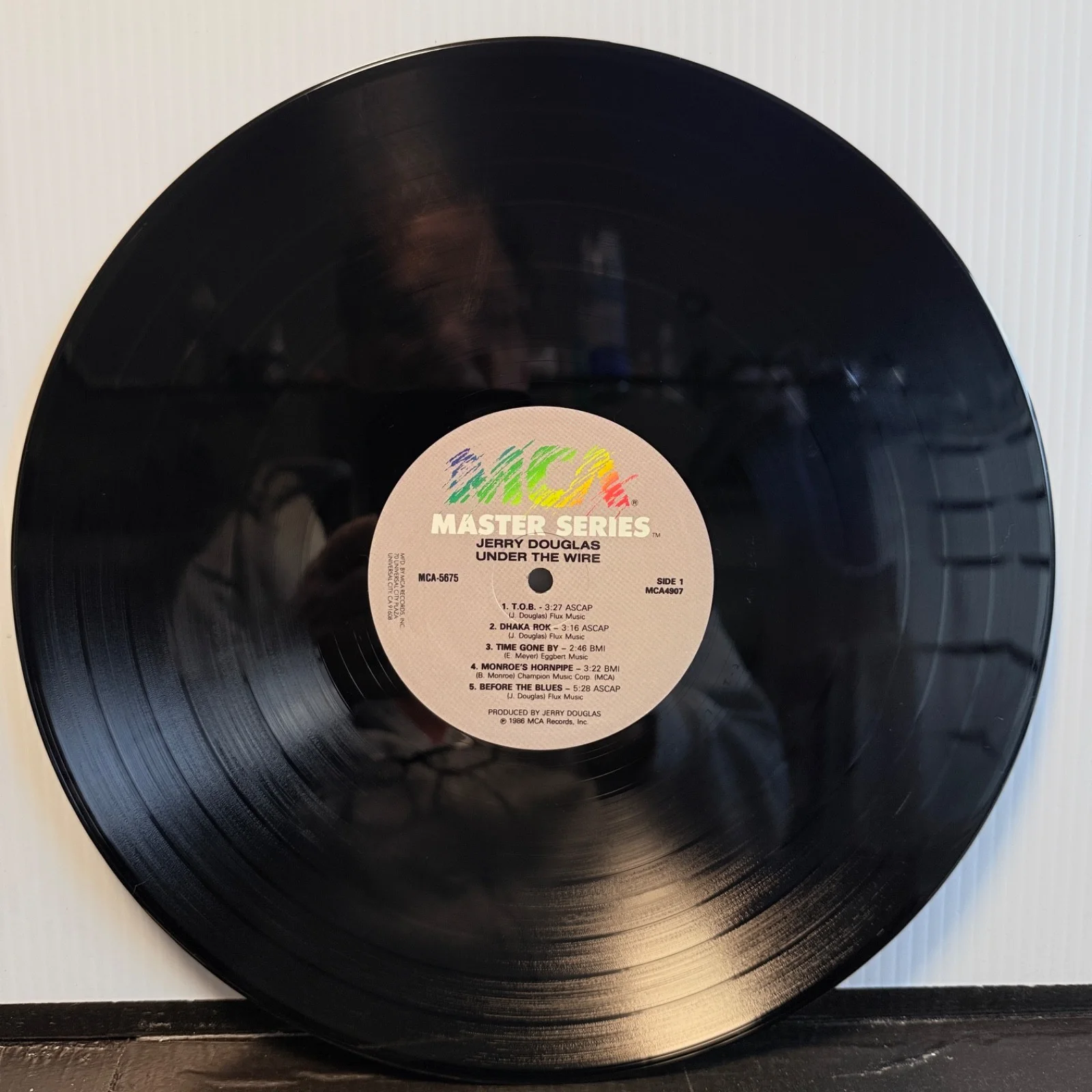 AUTOGRAPHED | Jerry Douglas - Under the Wire MCA-5675 | AUDIOPHILE VINYL LP, изображение 4