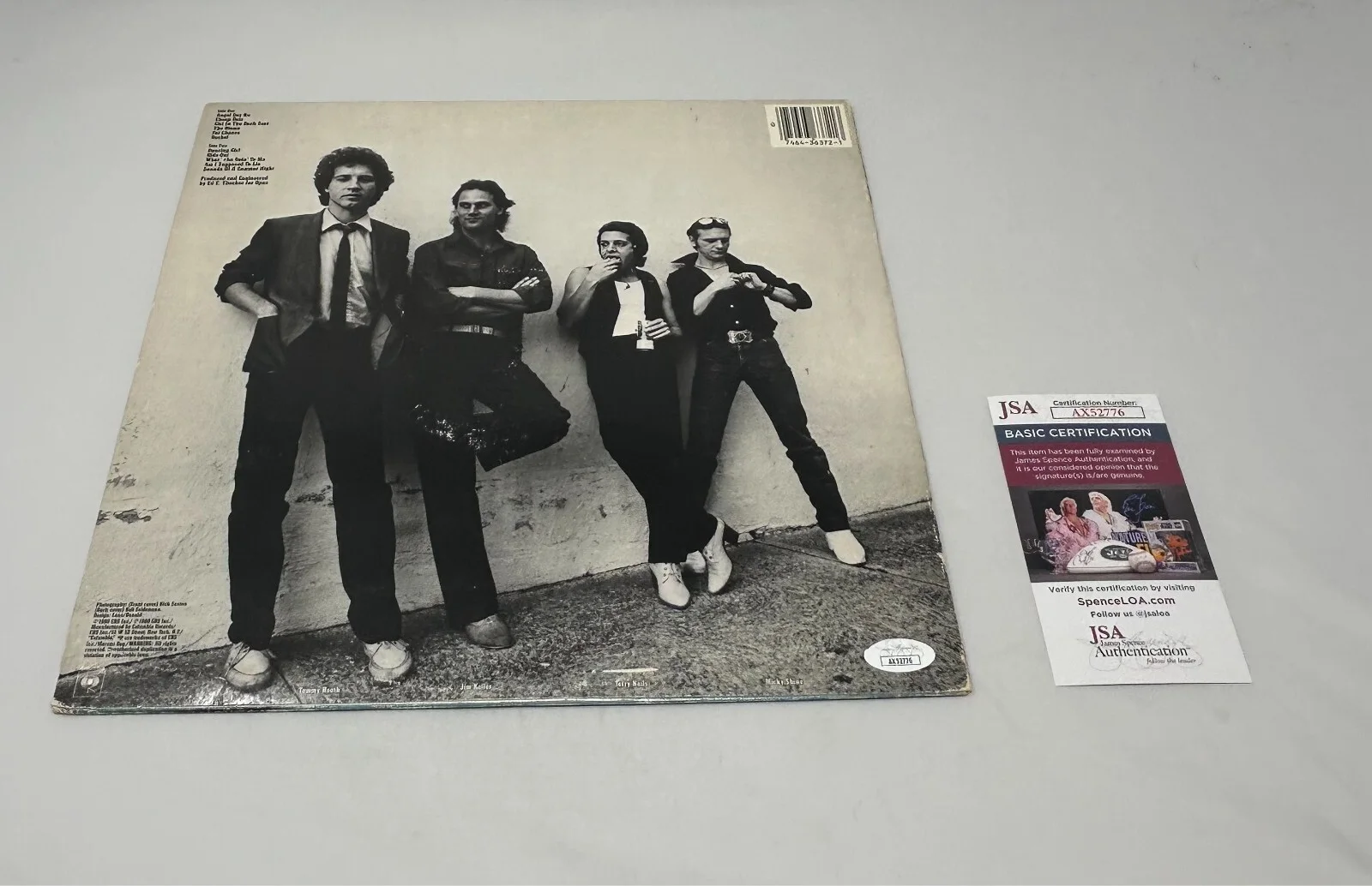 Tommy Tutone signed Album JSA COA, image 2