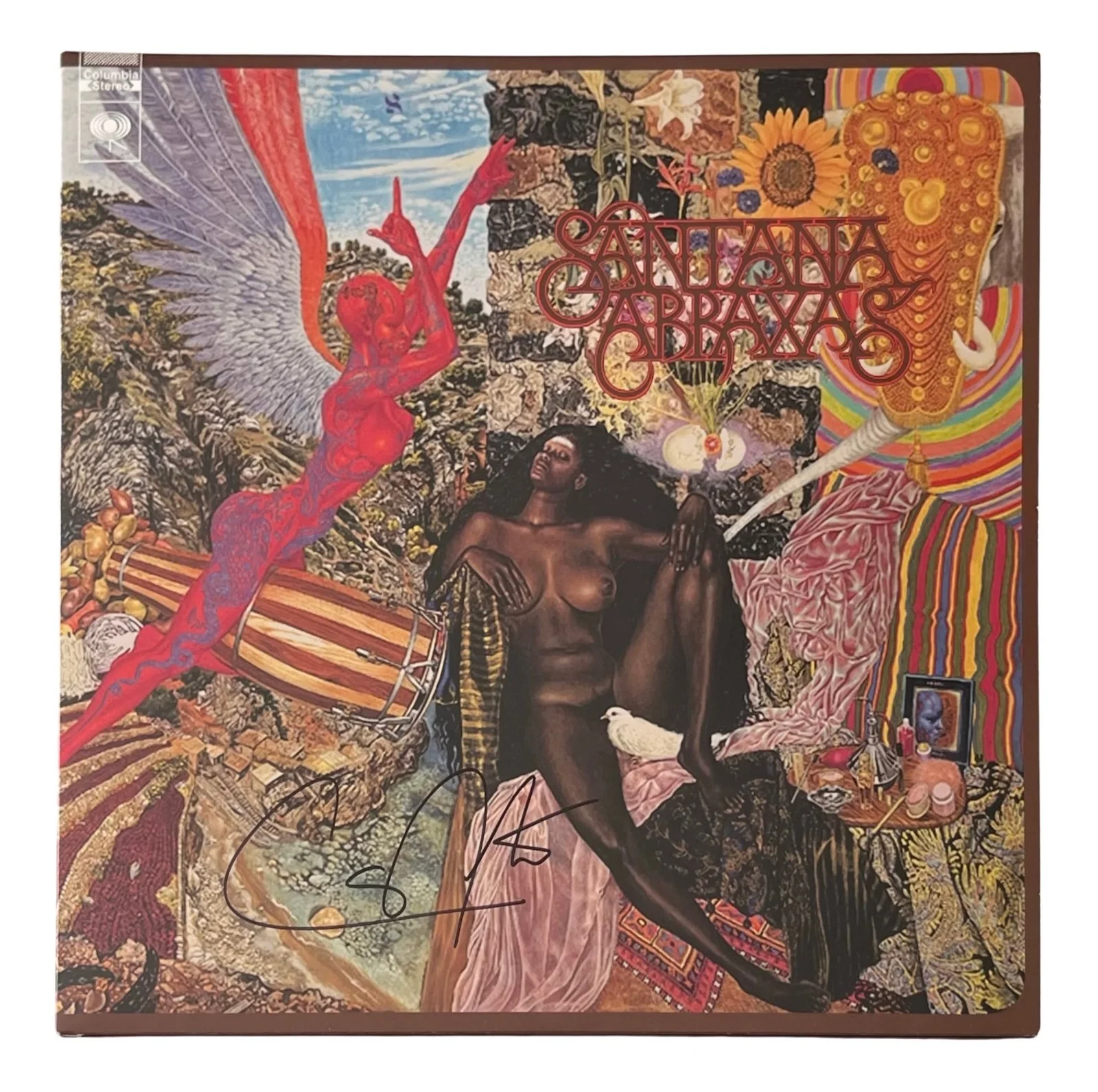 CARLOS SANTANA Signed ABRAXAS Vinyl Record ROGER EPPERSON COA, image 2