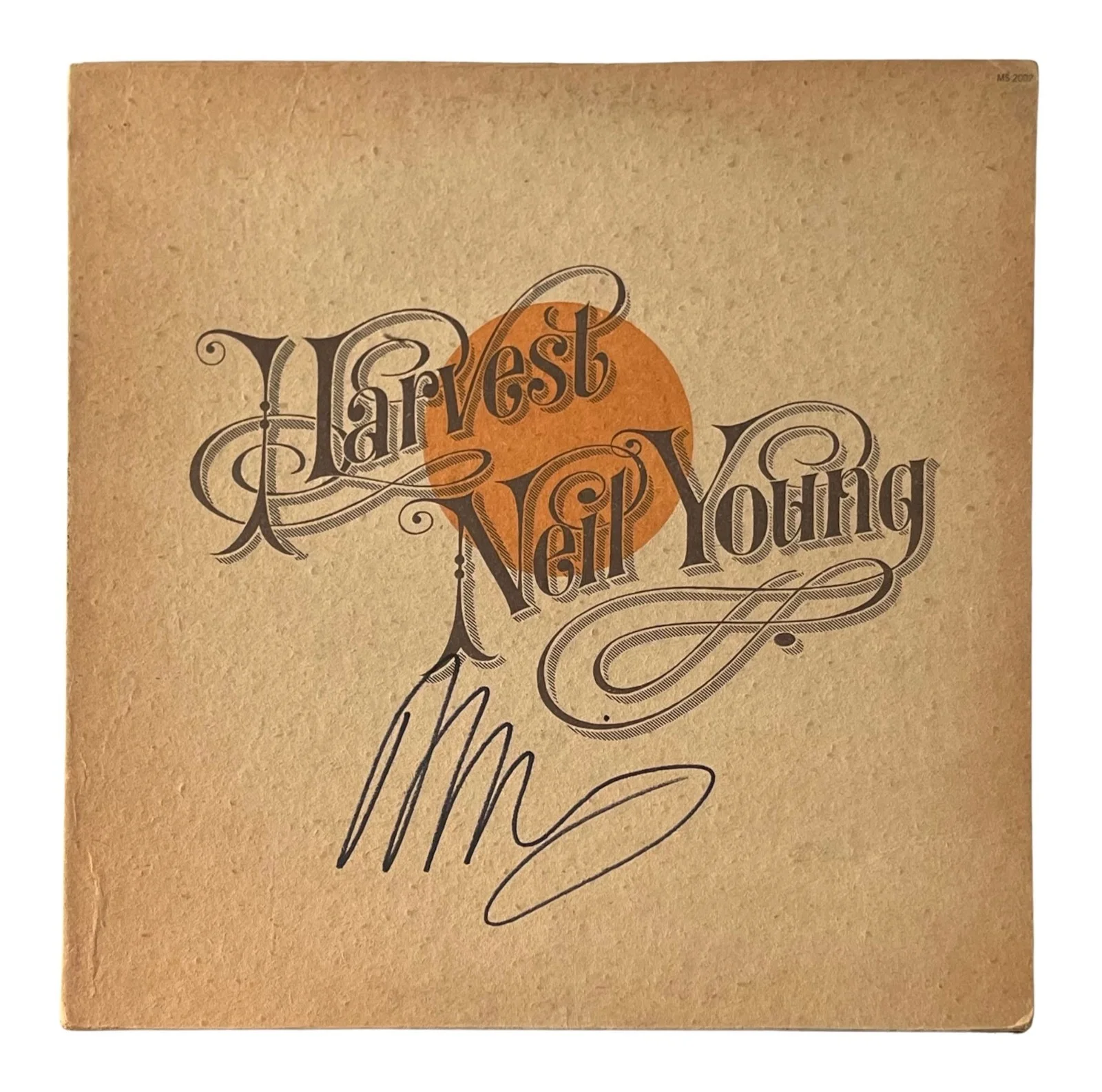 NEIL YOUNG Signed HARVEST Vinyl Record ROGER EPPERSON COA, image 2