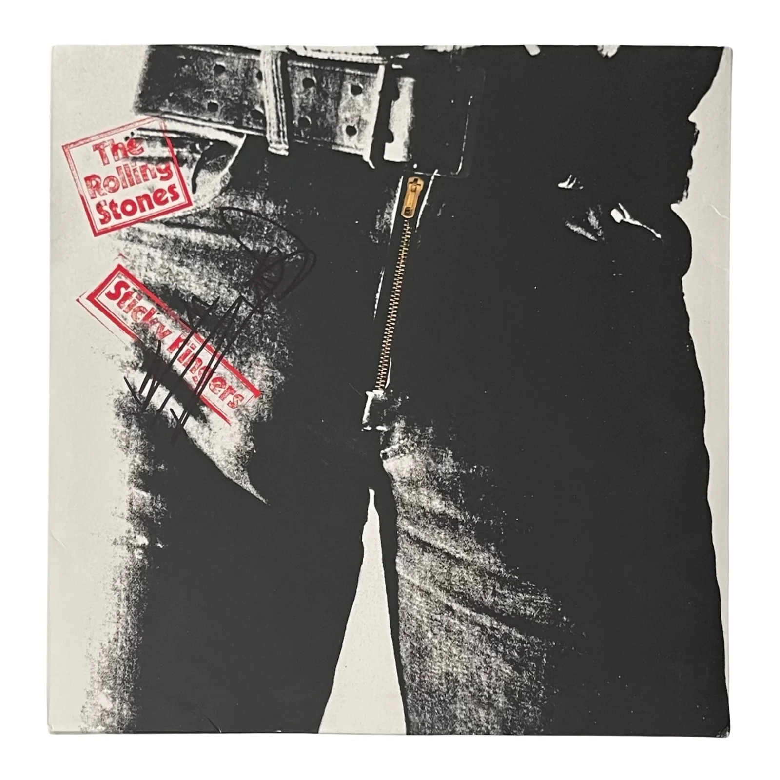 KEITH RICHARDS Signed ROLLING STONES STICKY FINGERS Record Cover EPPERSON COA, image 2