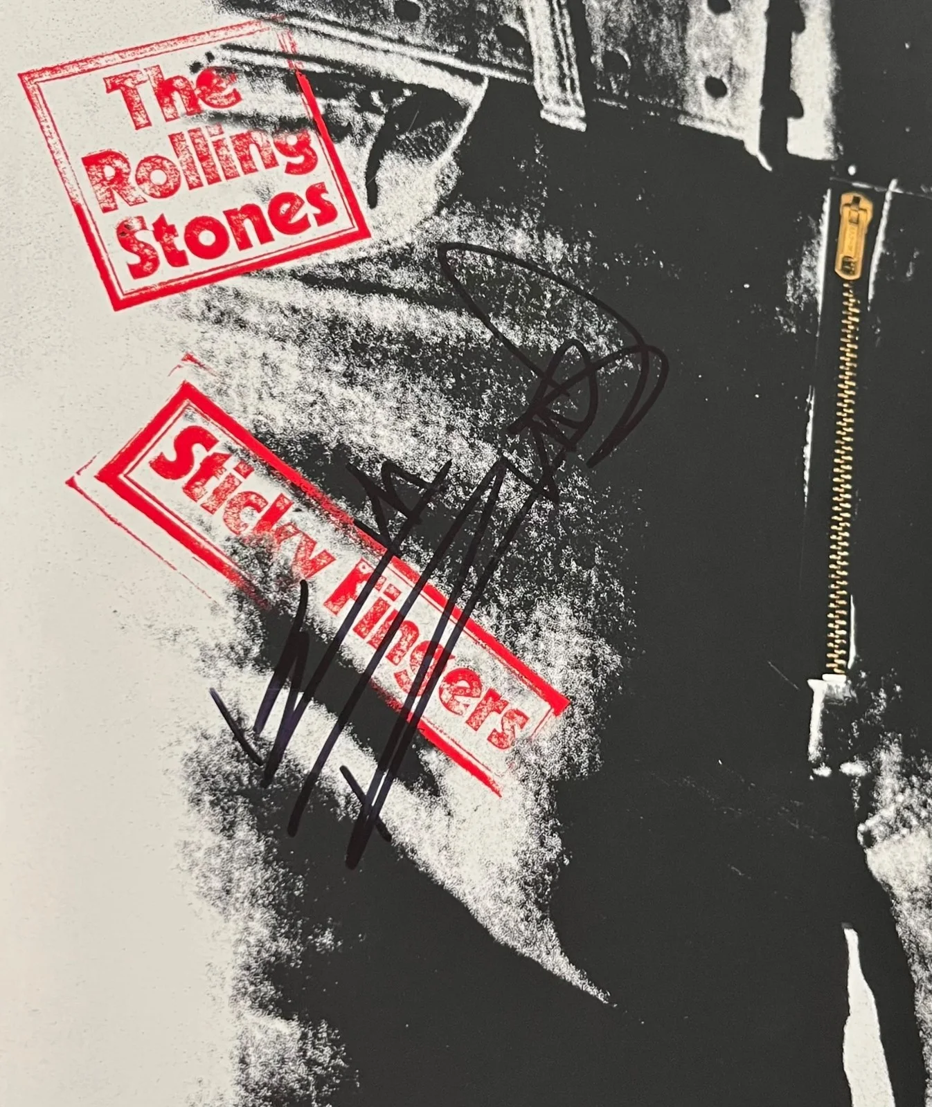 KEITH RICHARDS Signed ROLLING STONES STICKY FINGERS Record Cover EPPERSON COA, image 3