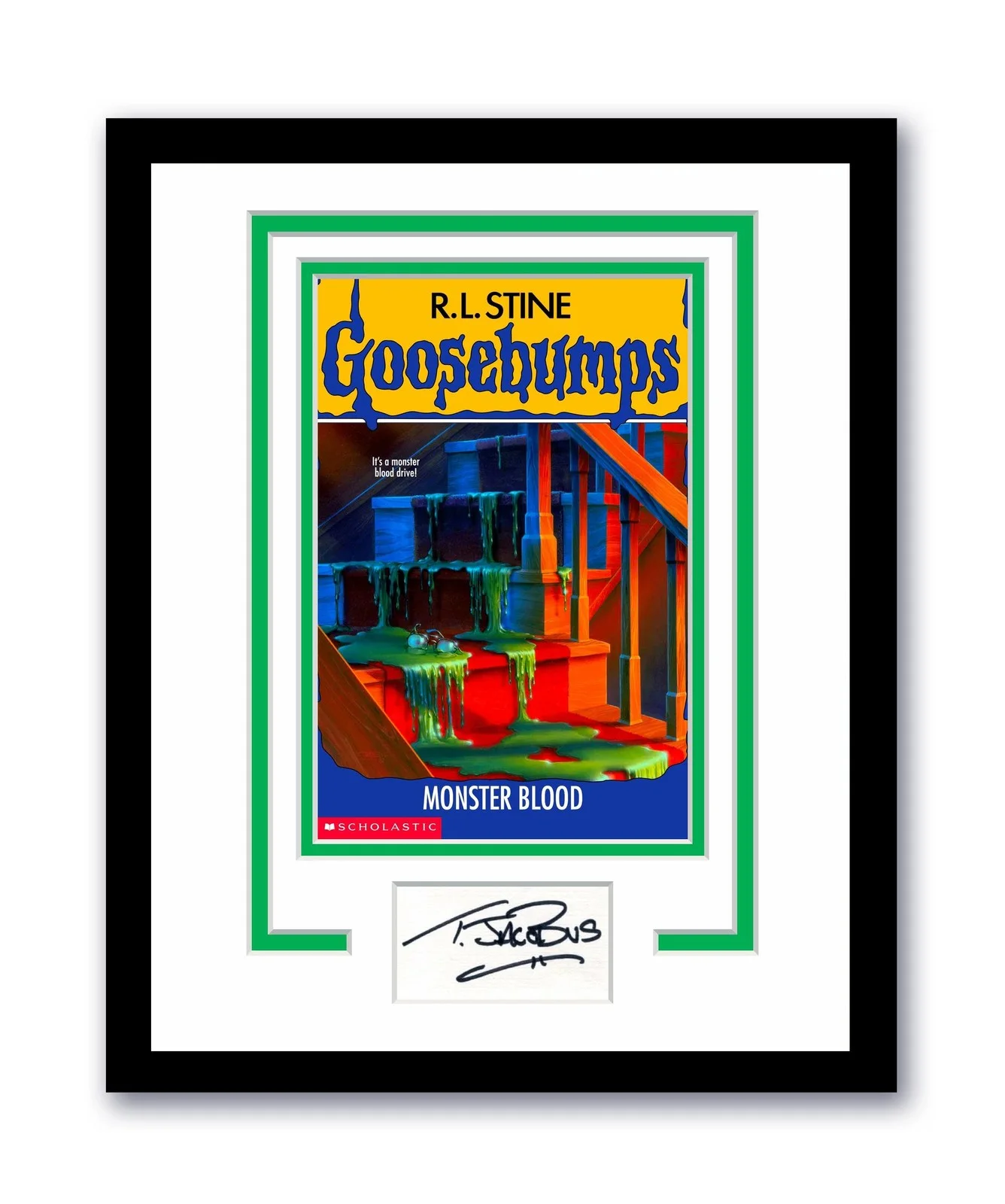 Tim Jacobus — Goosebumps Tim Jacobus Autographed Signed 11x14 Framed Photo Monster Blood ACOA