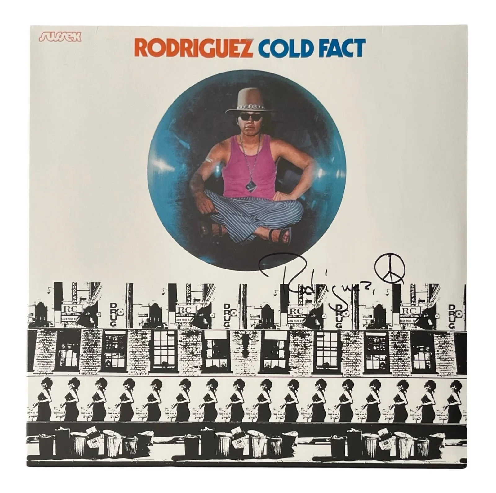 SIXTO RODRIGUEZ Signed COLD FACT Vinyl Record ROGER EPPERSON COA, image 2