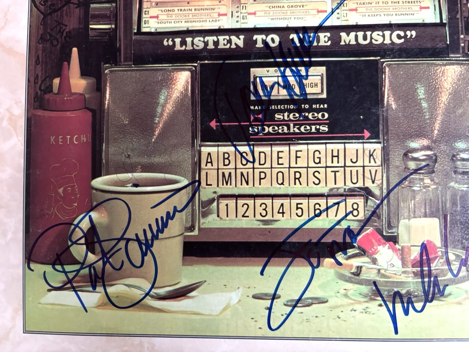 DOOBIE BROTHERS Signed x5 Vinyl Record JSA COA MICHAEL McDONALD Pat TOM Skunk, image 4