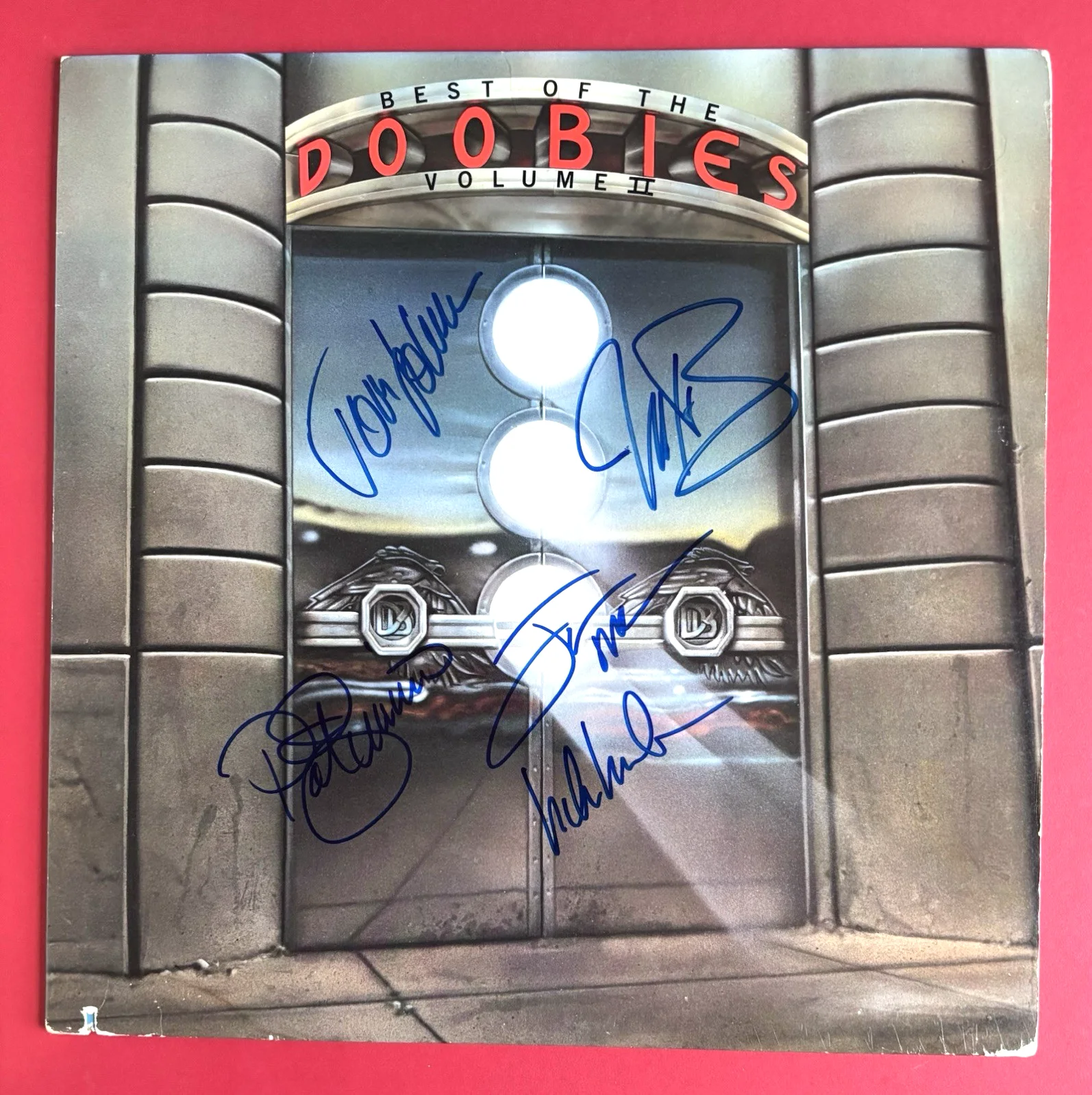 DOOBIE BROTHERS Signed x5 Vinyl Record JSA COA MICHAEL McDONALD Pat TOM Skunk, изображение 2