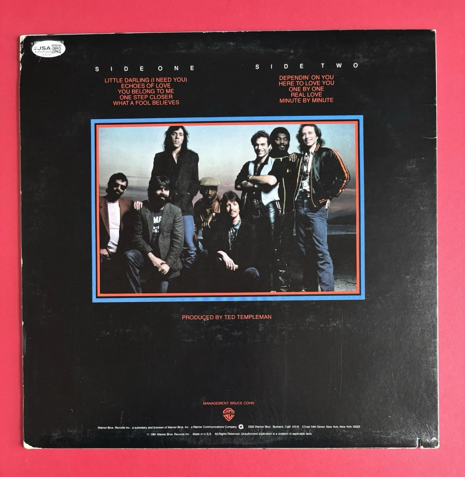 DOOBIE BROTHERS Signed x5 Vinyl Record JSA COA MICHAEL McDONALD Pat TOM Skunk, изображение 5