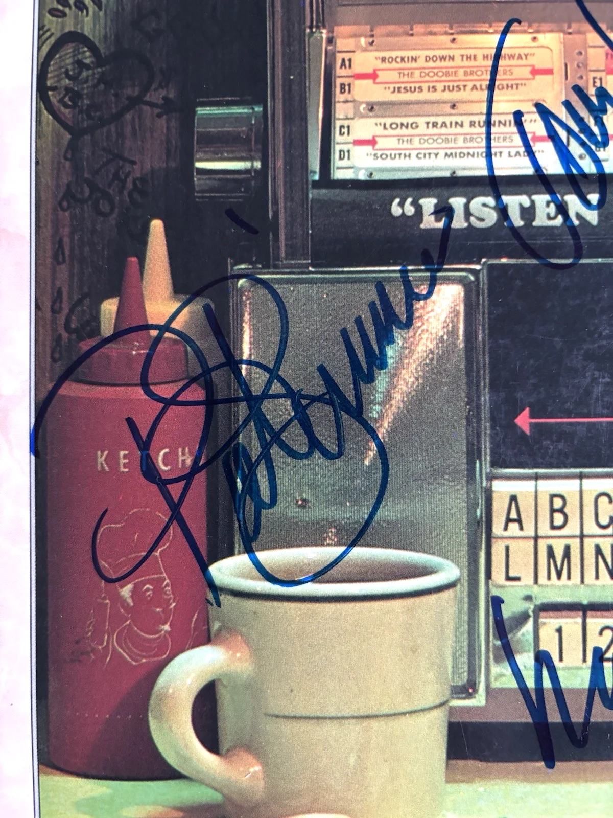 DOOBIE BROTHERS Signed x4 Vinyl Record JSA COA MICHAEL McDONALD Pat TOM Skunk, image 3