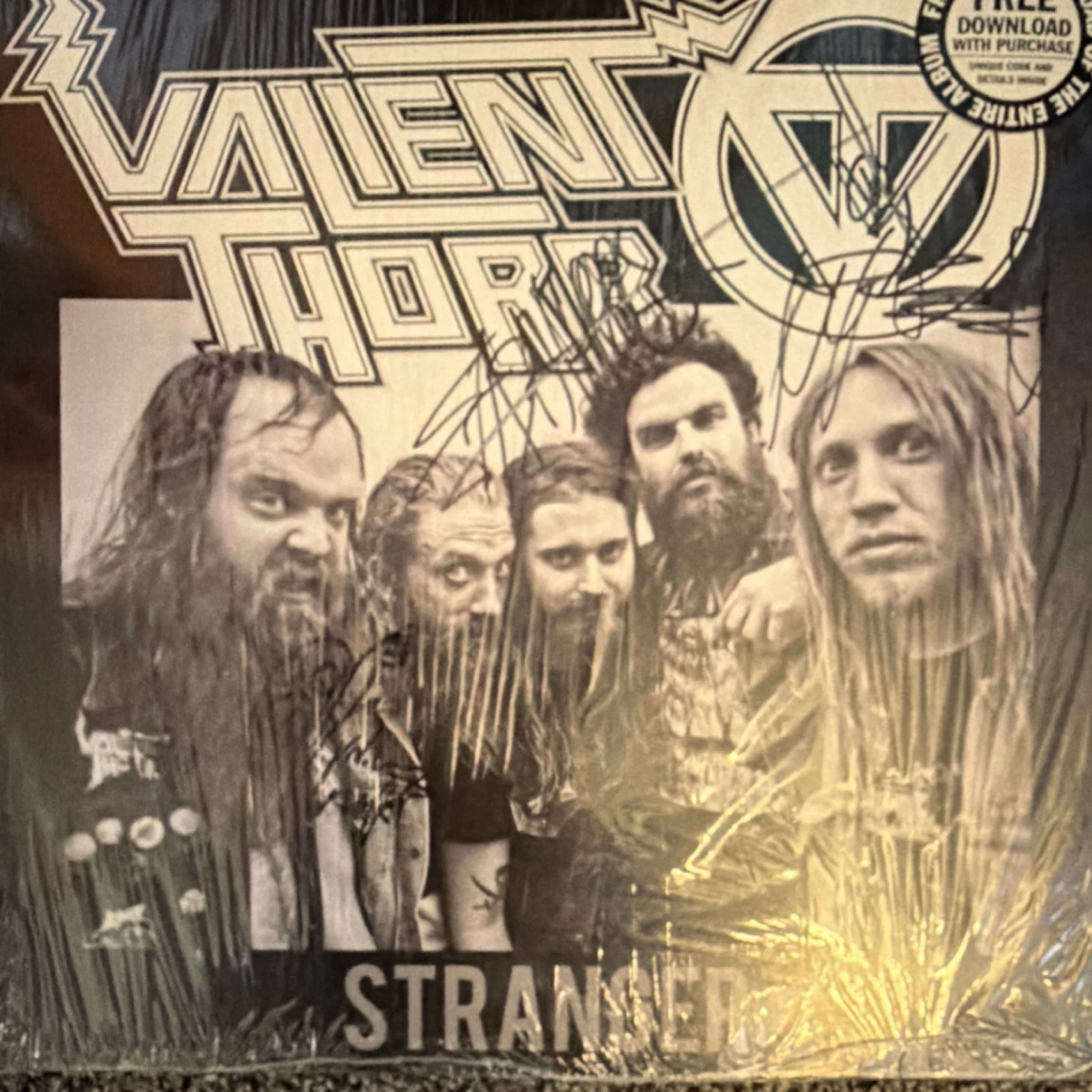 Valient Thorr Stranger Autographed Original Vinyl Record Music Collectible, изображение 2