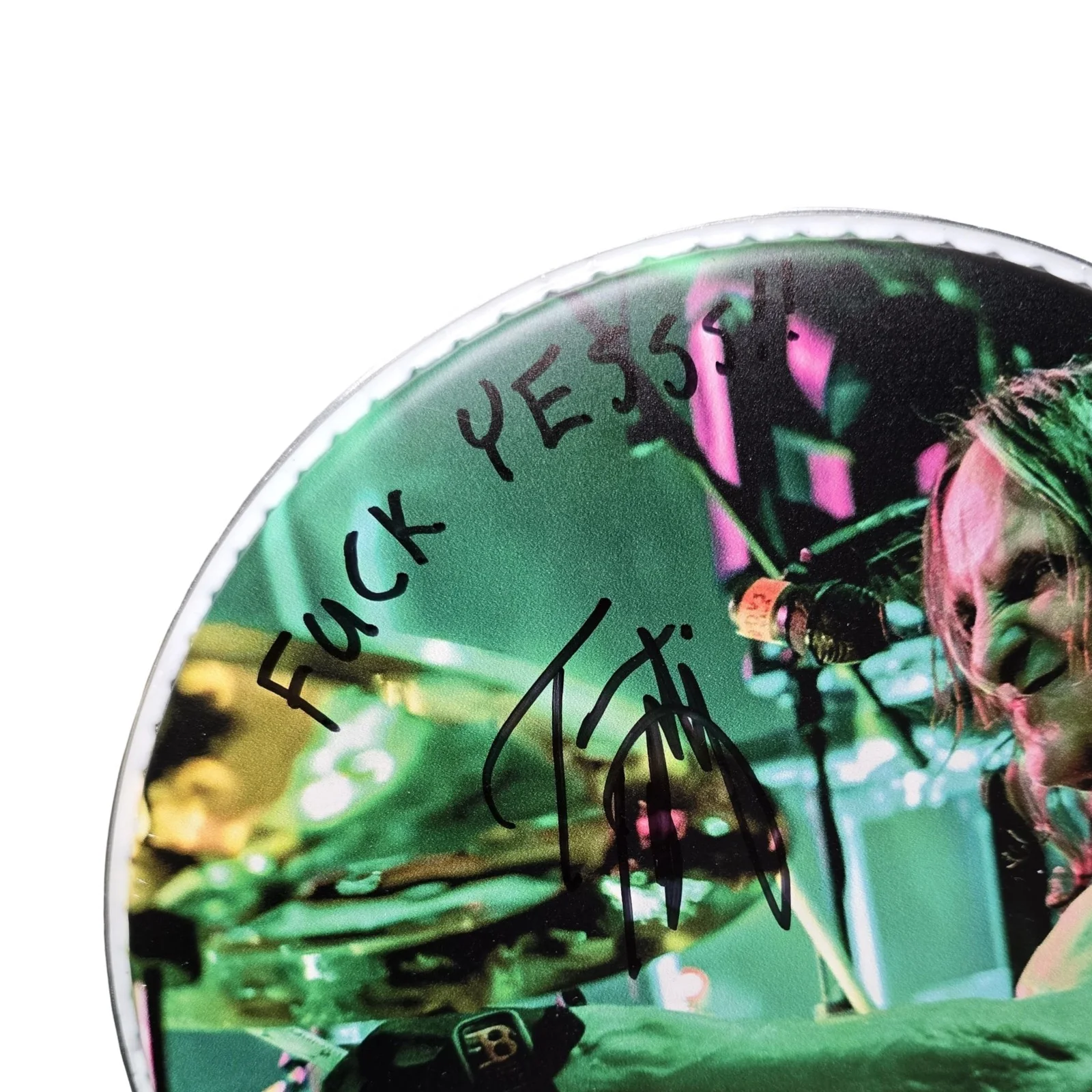 Exodus Large Signed Drumhead Tom Hunting (Thrash Metal, Heavy Metal), изображение 2