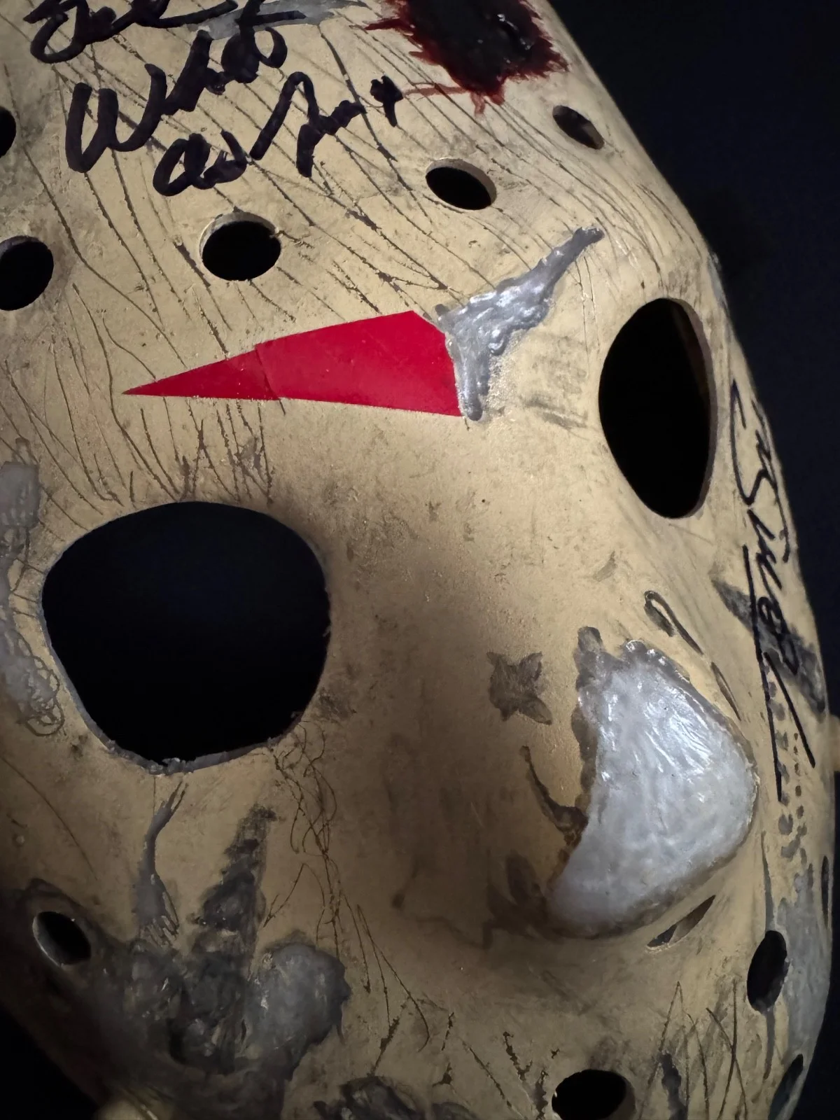 Ted White — Ted White & Tom Savini Signed JASON VOORHEES Mask Friday The 13th Part IV, image 5