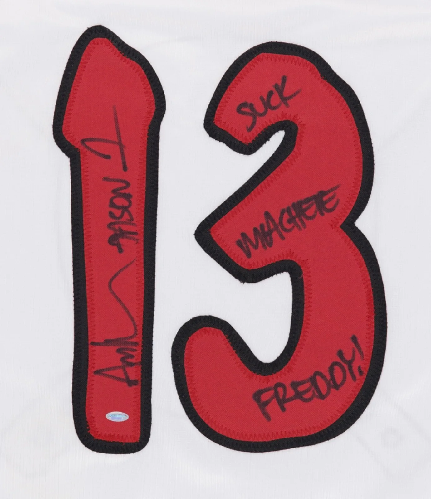 Ari Lehman — Ari Lehman Signed Hockey Jersey Inscribed Twice- Jason Voorhees Friday the 13th, изображение 4