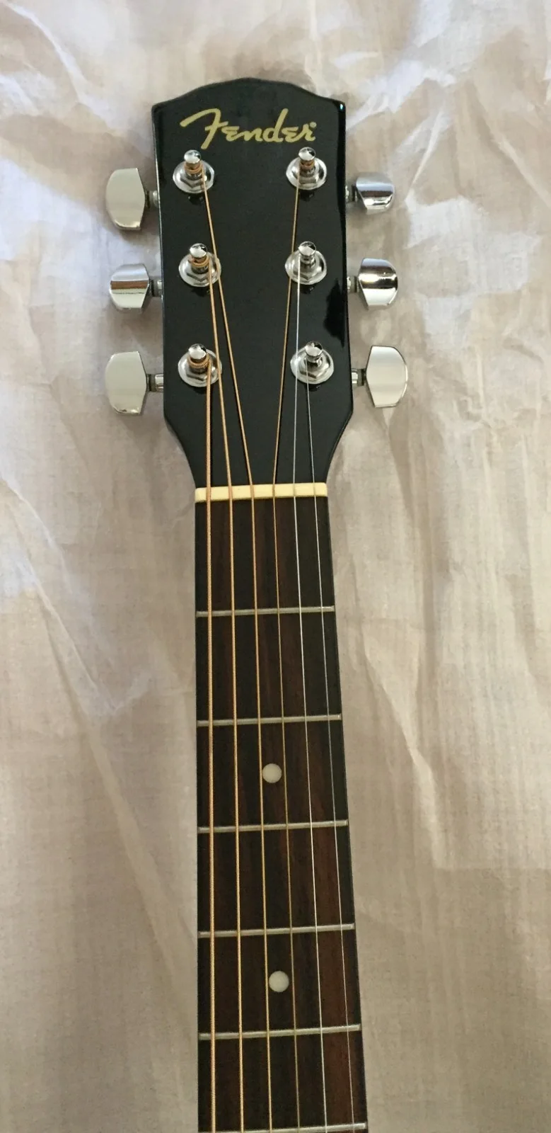 LIONEL RICHIE "HELLO" SIGNED FENDER DG-60 BLK BLACK GUITAR FULL SIZE NEW IN BOX, image 3