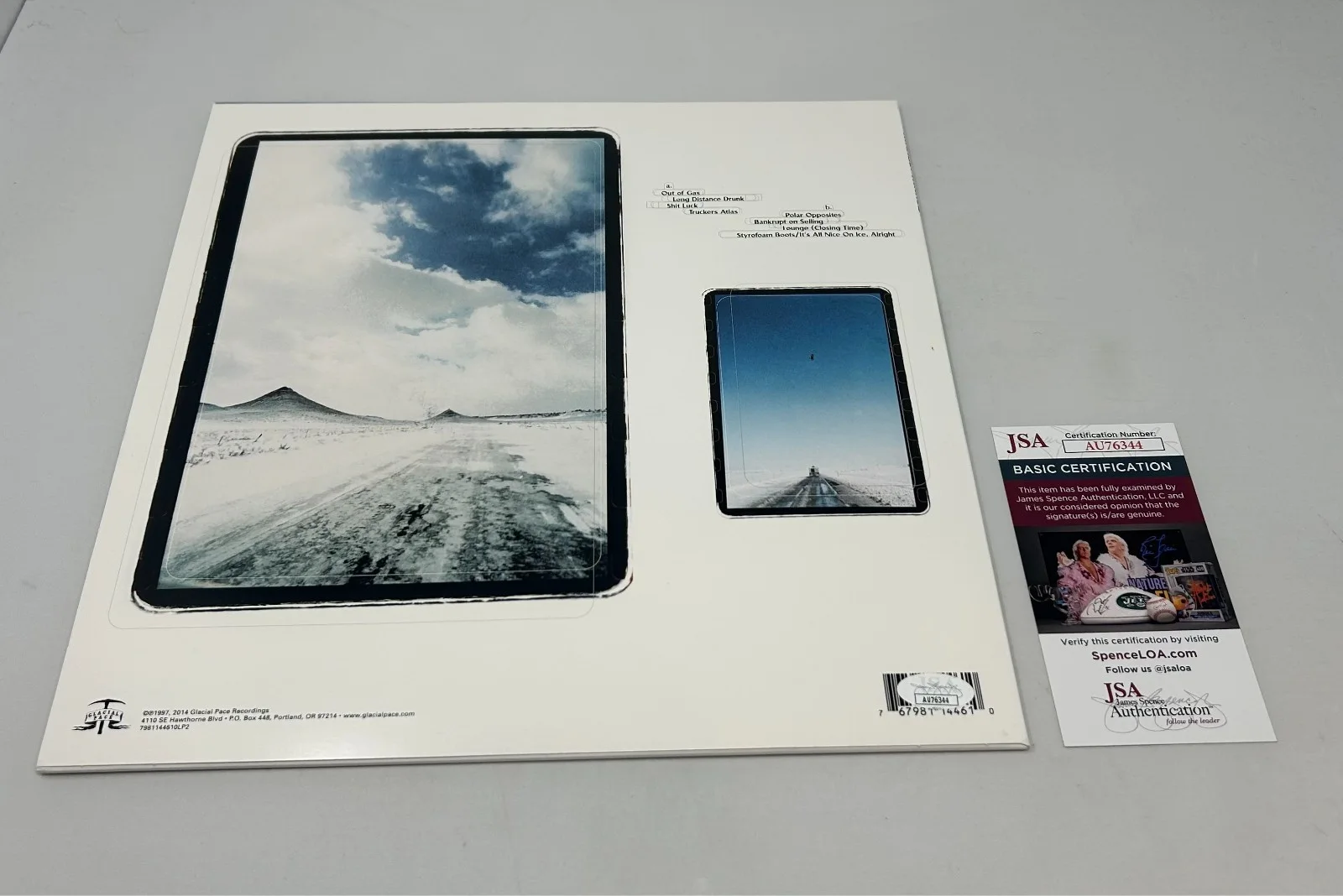 Isaac Brock signed Modest Mouse The Lonesome Crowded West Album JSA COA, изображение 2