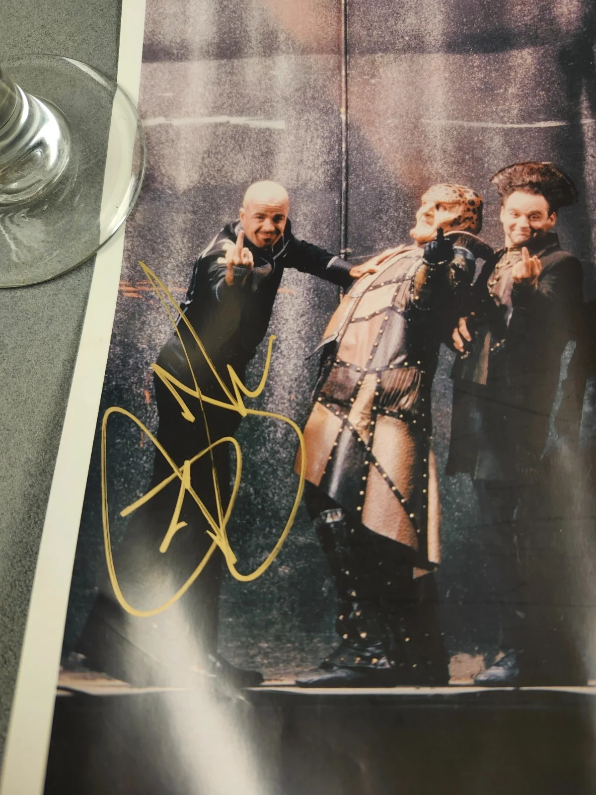 Jerry Doyle — Rare Jerry Doyle Signed Babylon 5 Cast Poster F.U. B5 middle finger numbered 124, image 4