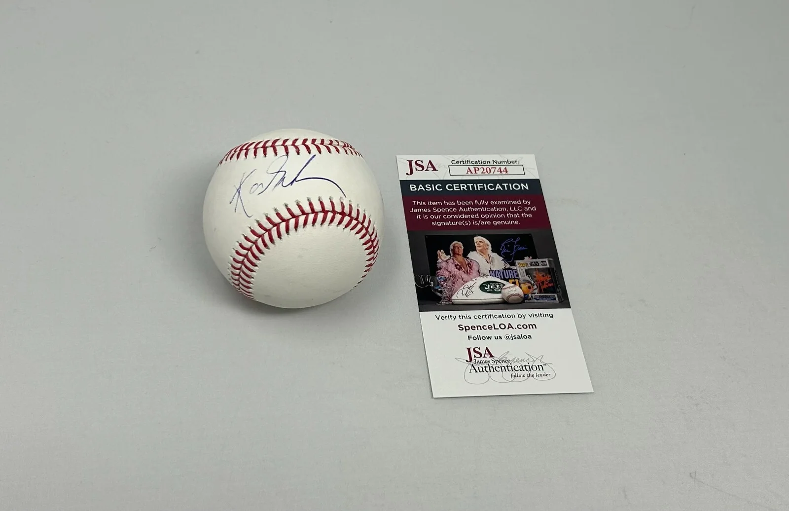 Karen Gillan — Karen Gillan signed MLB Baseball JSA COA (Guardians of the Galaxy, Doctor Who)