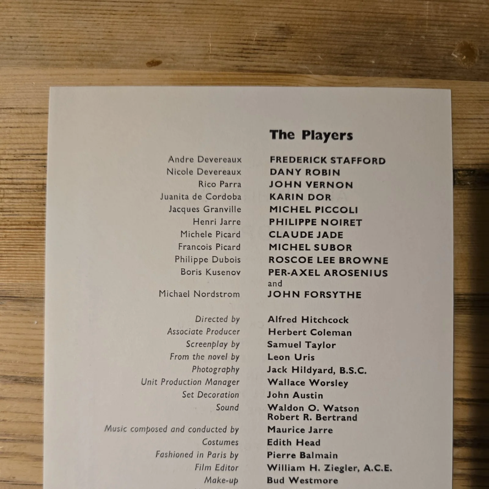 TOPAZ 1969 UK press sheet Alfred Hitchcock Karin For Dany Robin Michel Piccoli, изображение 3