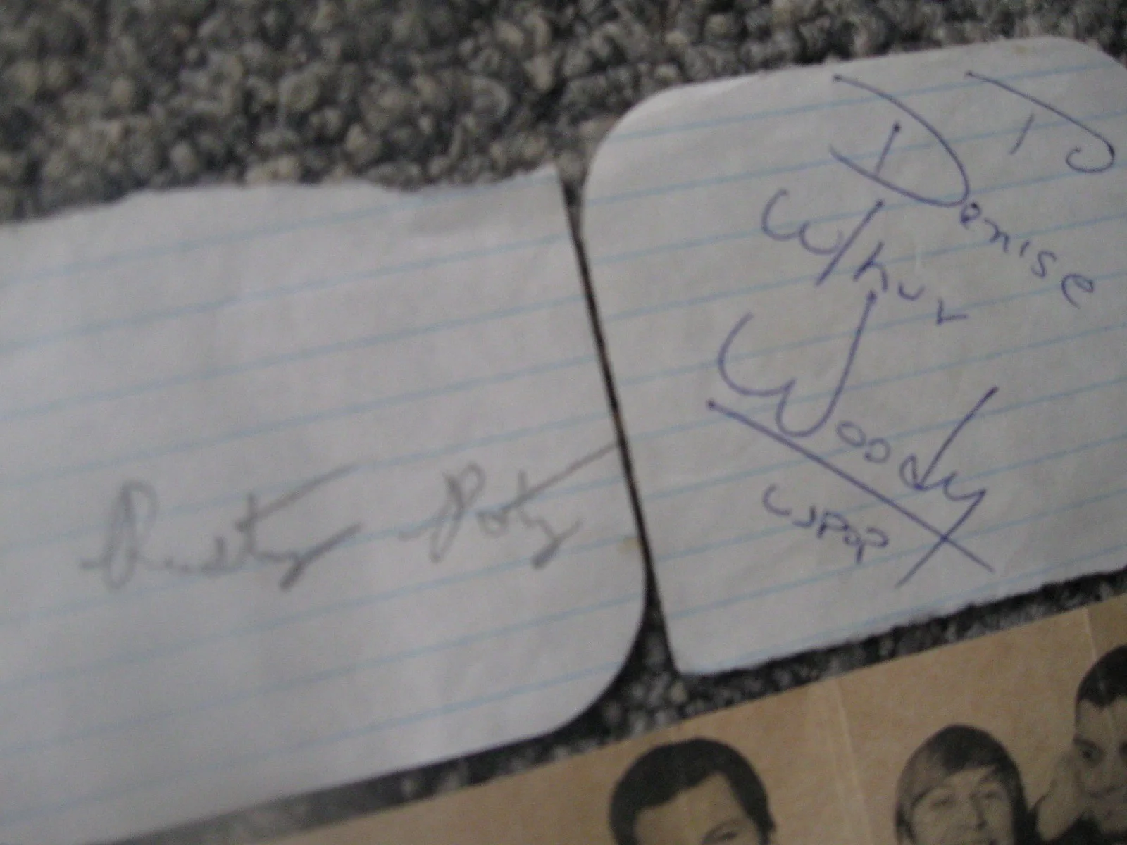 CT AREA RADIO DJ's — CT RADIO DJ'S VINTAGE NEWSPAPER ARTICLE & (4)AUTOGRAPHS Rusty Woody Gary Bill, image 2