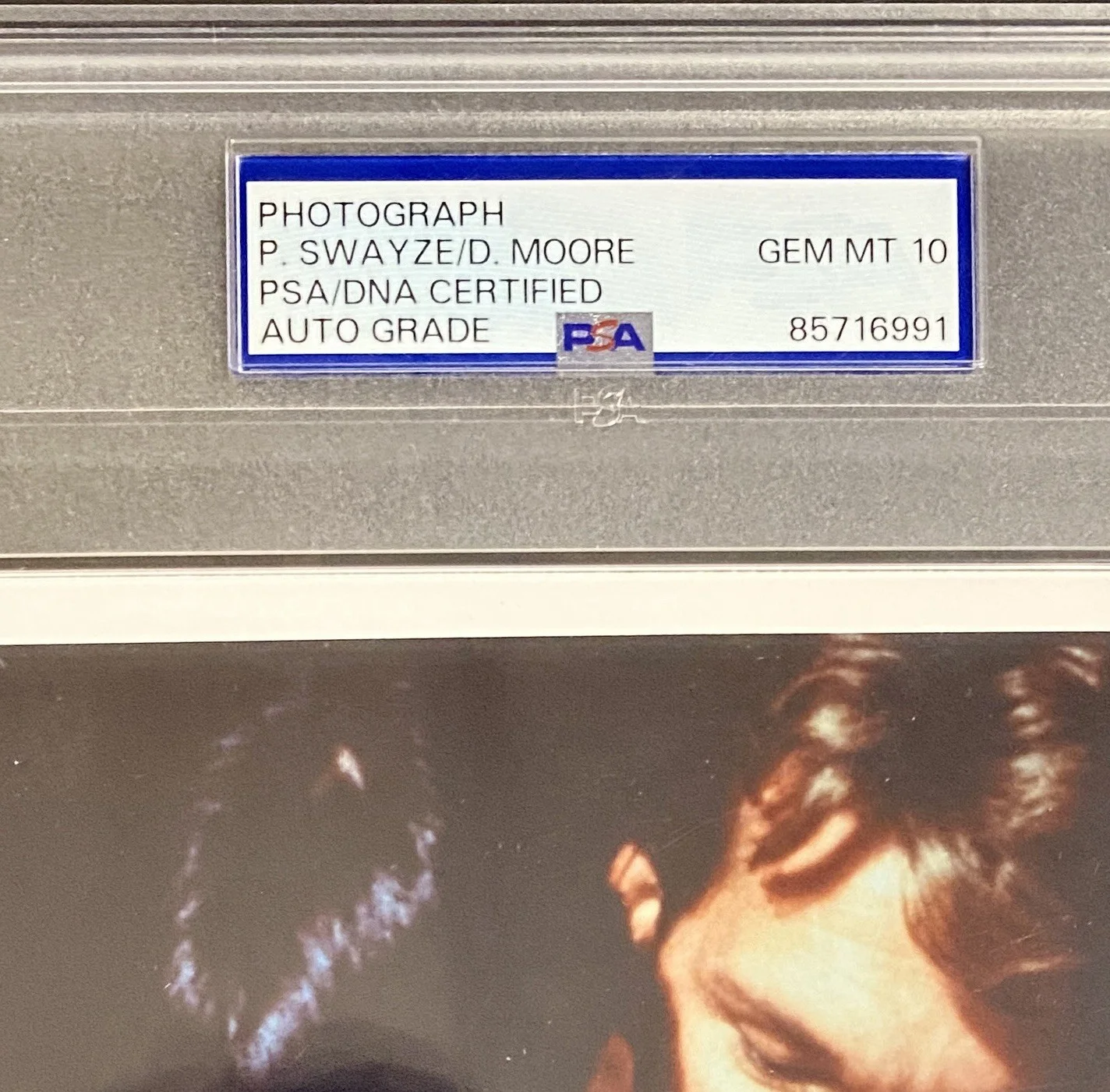 Ghost Cast Signed Photo Patrick Swayze Demi Moore - PSA 10 + Beckett, image 4
