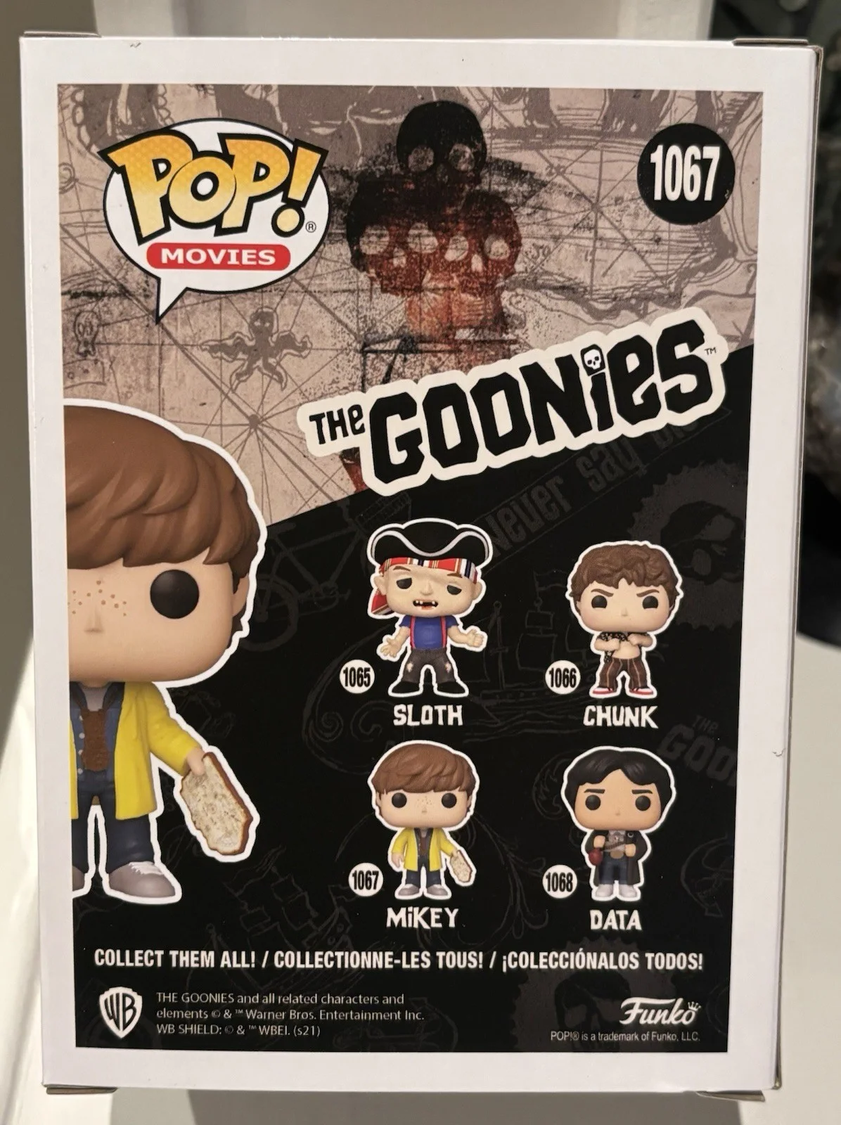 Sean Astin — Funko Pop 1067 The Goonies Mikey with map Sean Astin Autograph Mint Box JSA COA, изображение 3