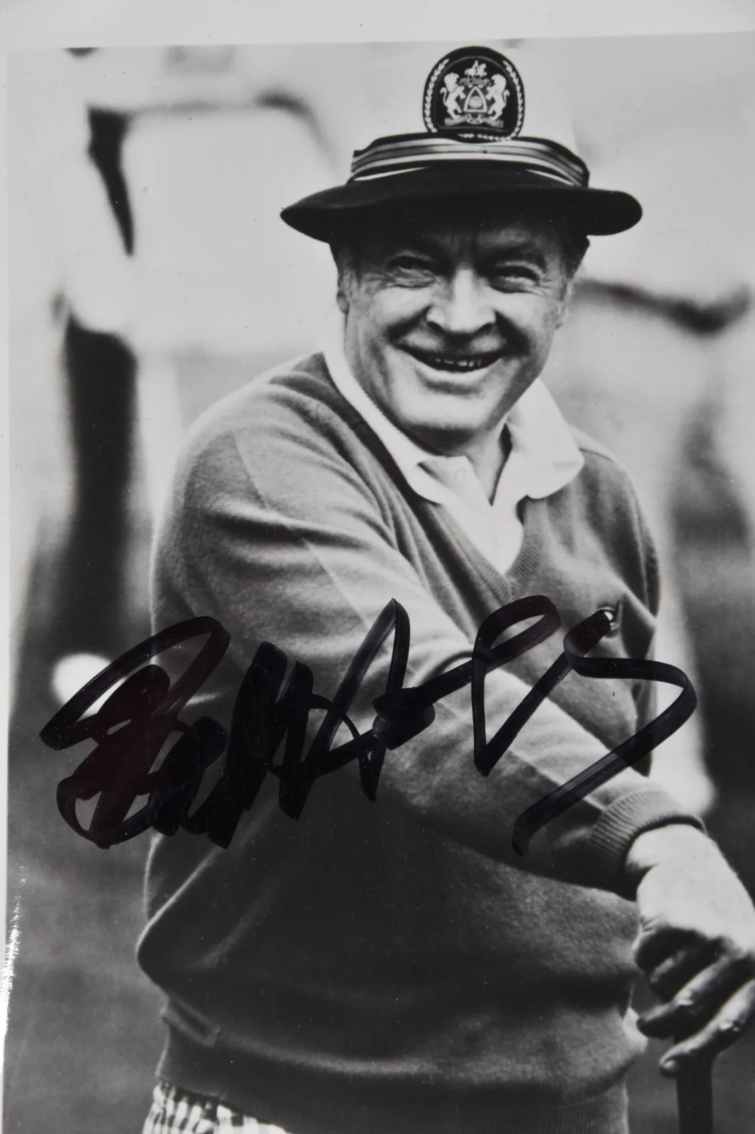 Vintage Bob Hope Golfing Autographed 5x7" B&W Photograph COA, изображение 2