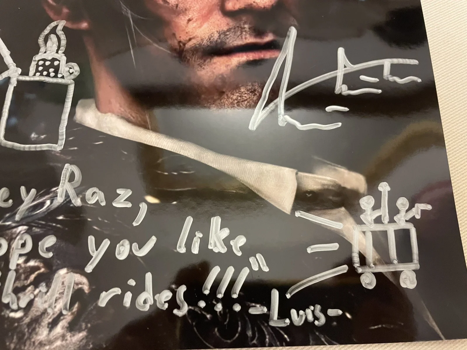 André Peña Luis Sera Signed 8x10 Resident Evil 4 Remake Auto Photo, image 3