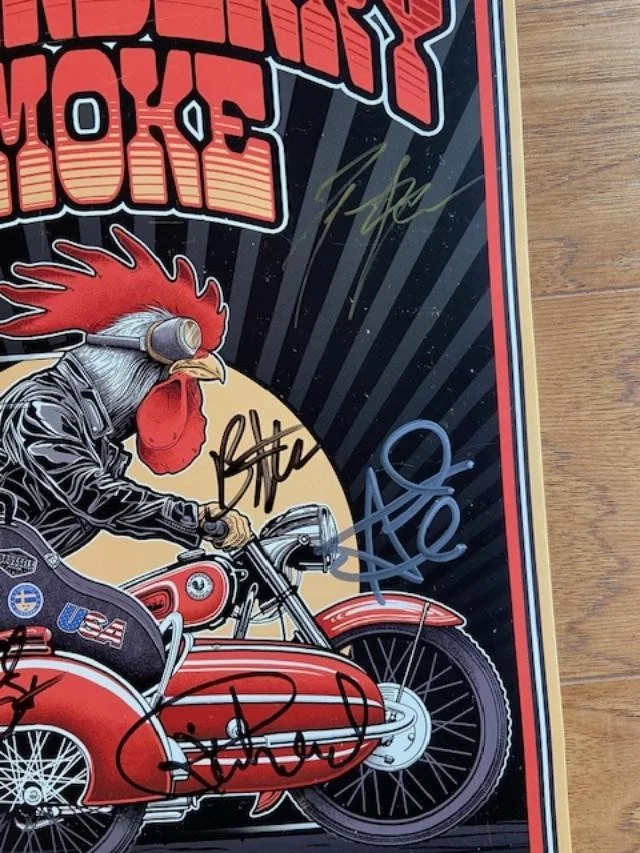 Autographed Blackberry Smoke "Rattle, Ramble and Roll Tour" poster 2025 Signed, изображение 4