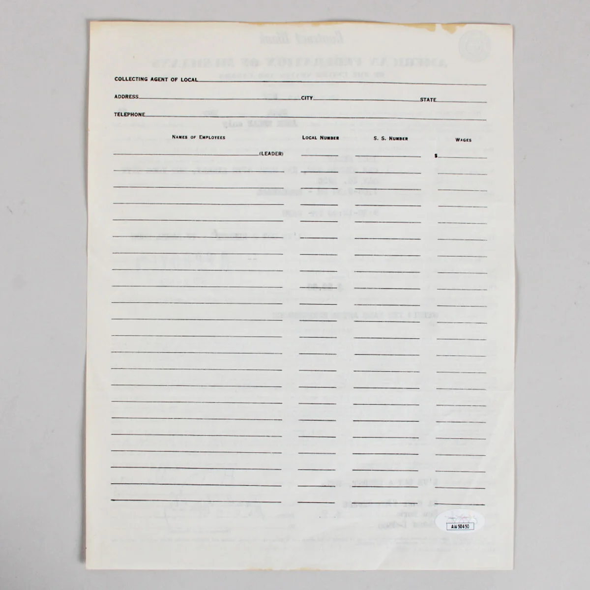 Jack Kelly Signed Contract - COA JSA, image 3