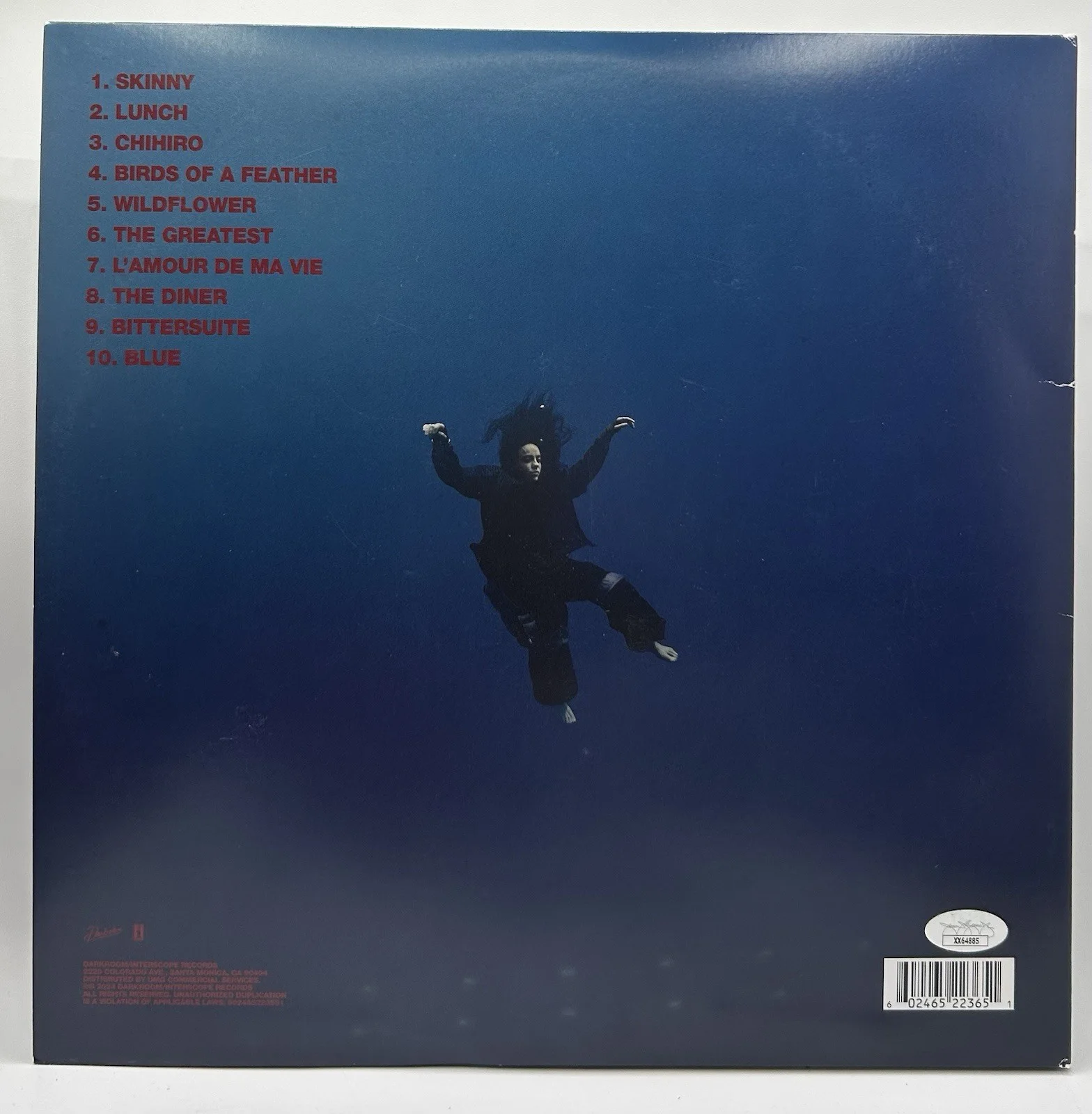 Billie Eilish Signed Hit Me Hard And Soft Vinyl Insert JSA COA *Sticker Only*, image 3